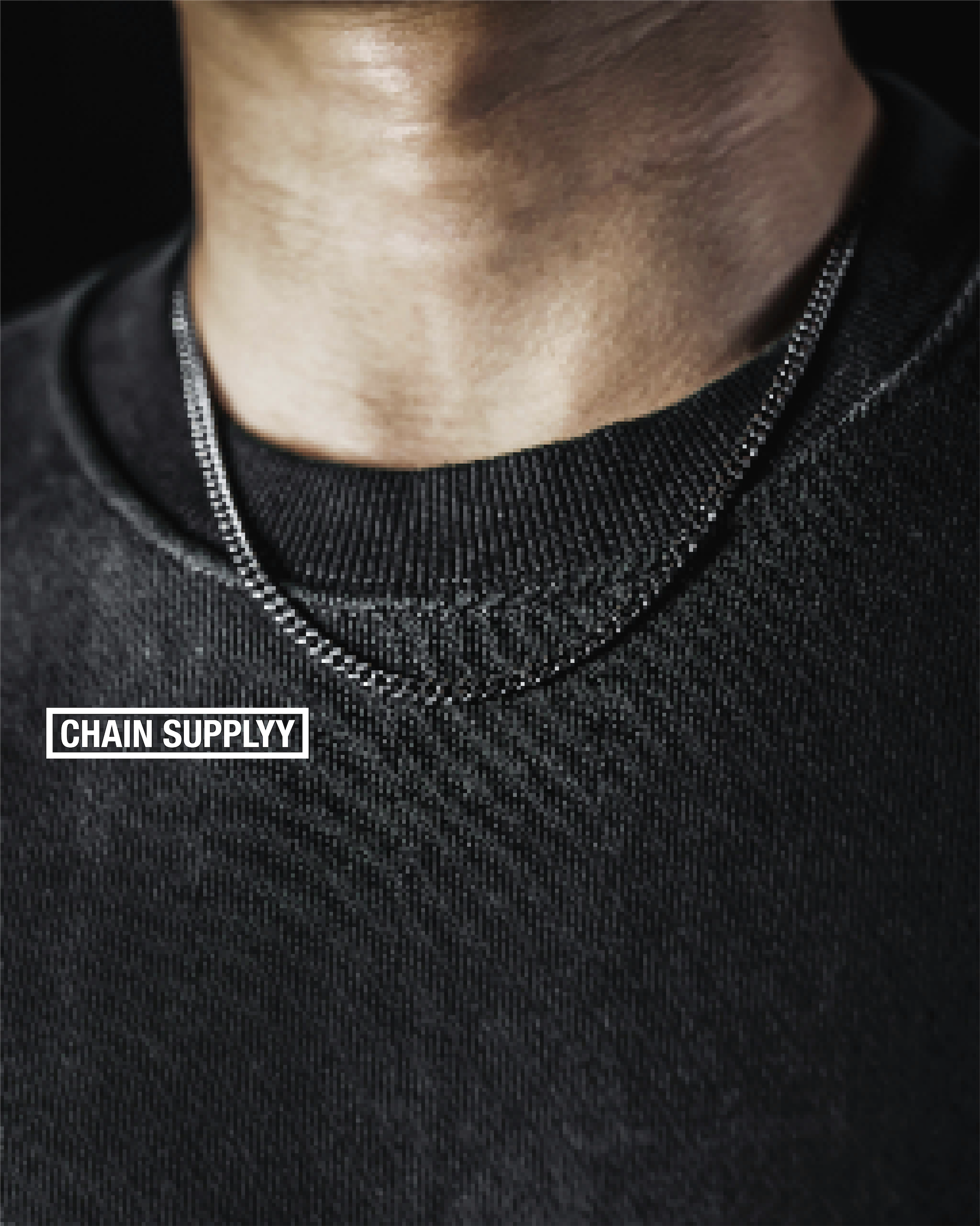 3mm Curb Chain Necklace, 60cm