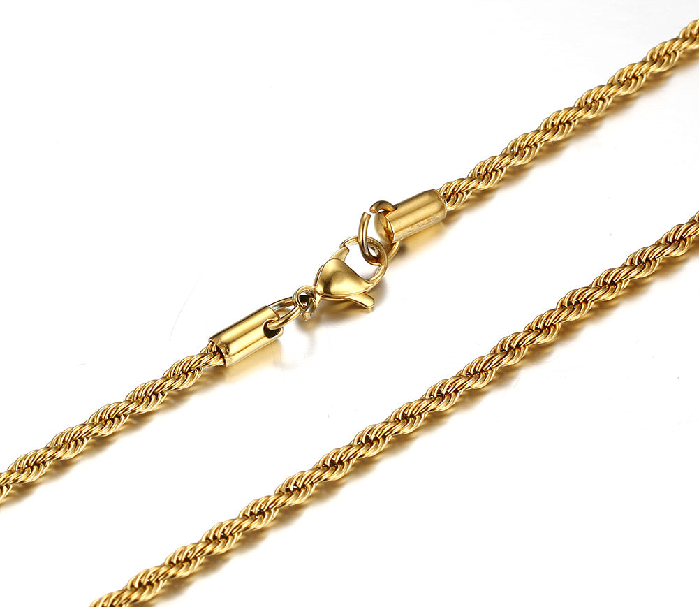 Twisted Rope Chain Necklace