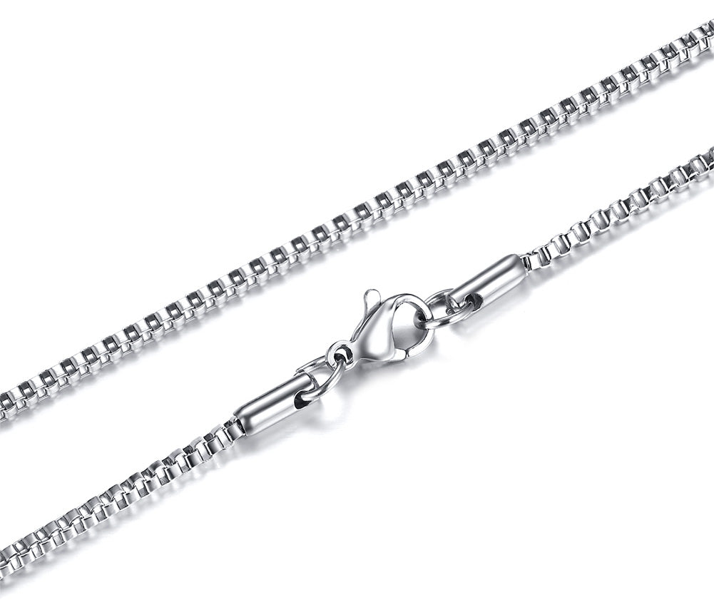 Square Box Link Chain Necklace
