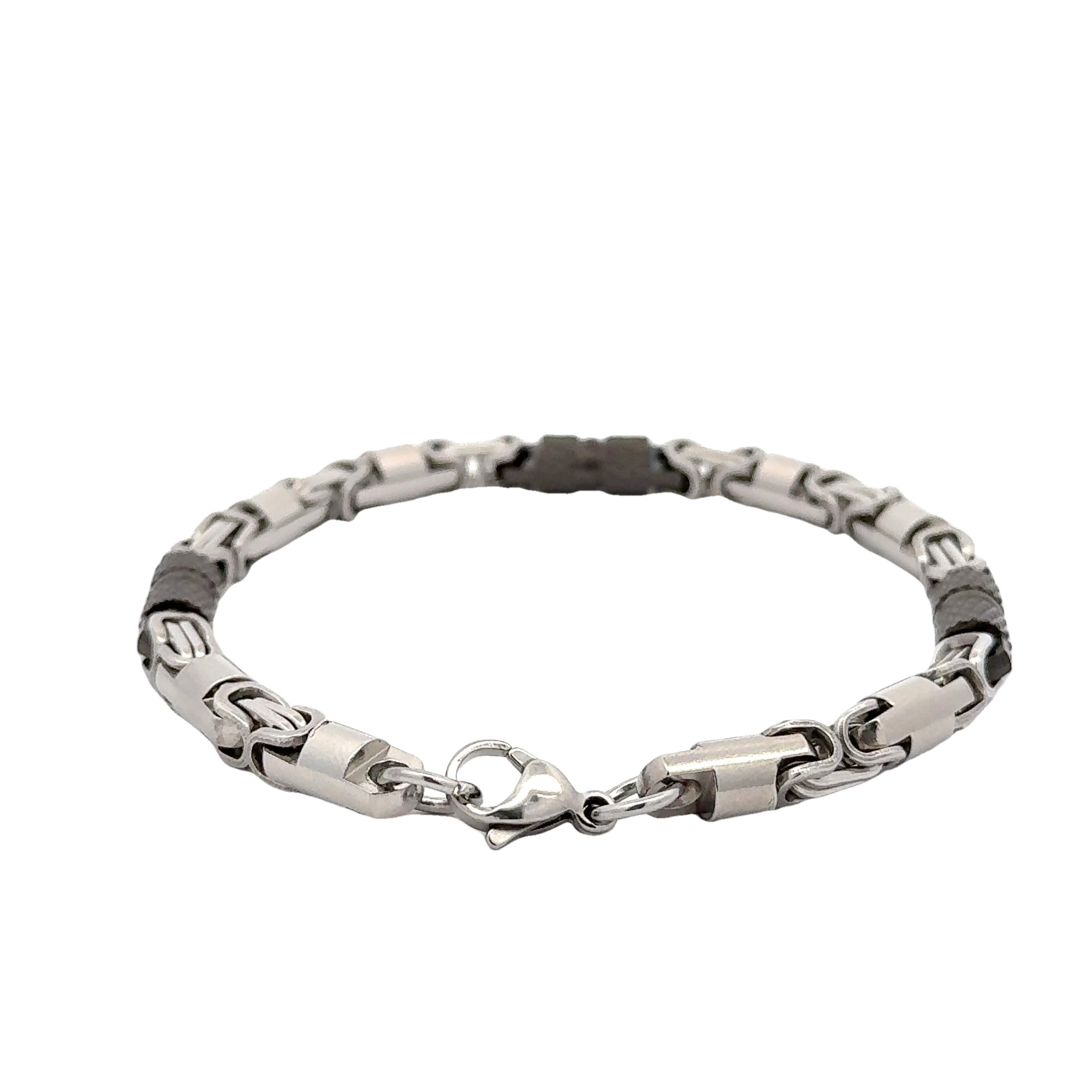 Men's Hybrid Byzantine Bracelet, 6mm