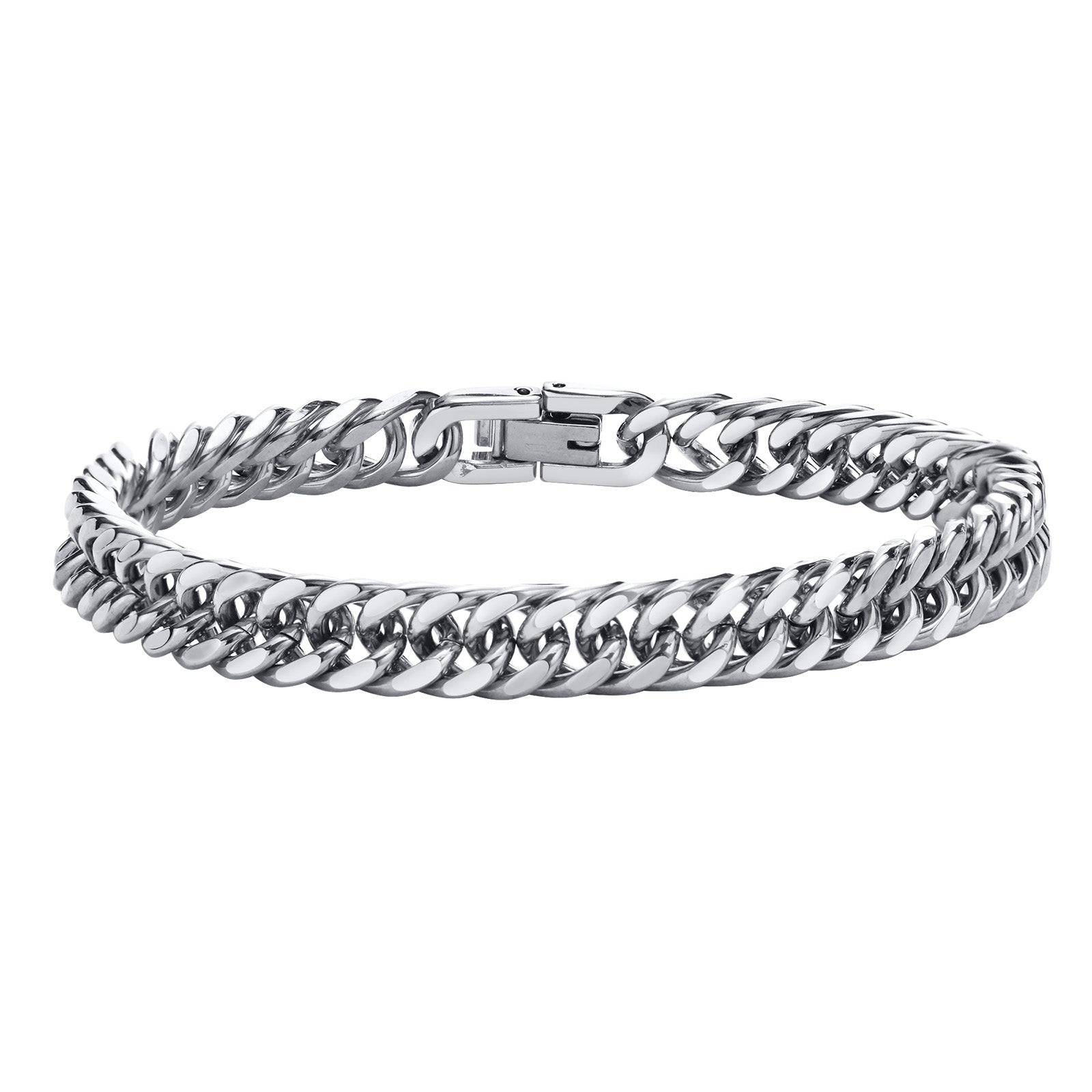 Compact Curb Chain Link Bracelet, 8mm – Stainless Steel Jewelry – Chain Supplyy