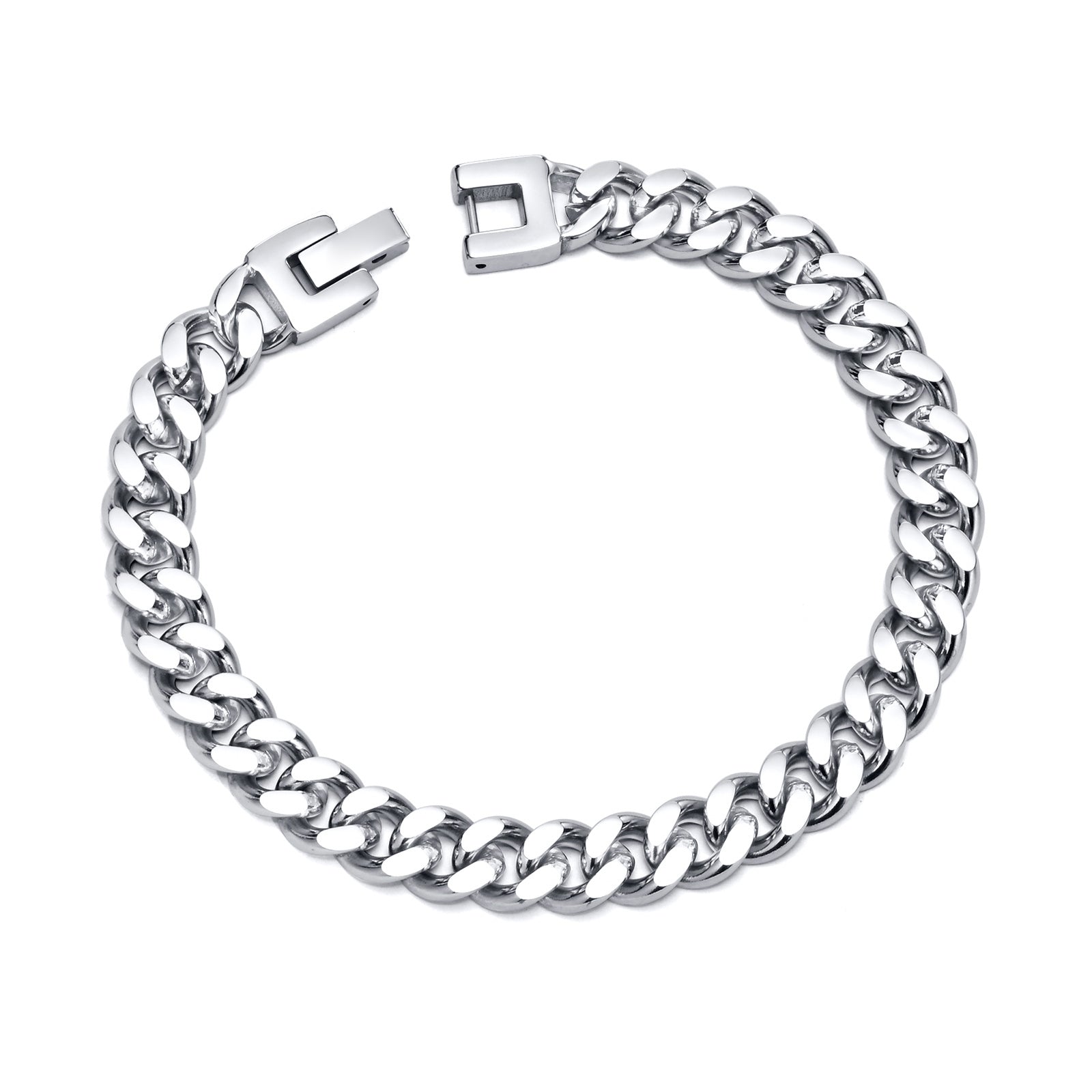 Cuban Curb Chain Link Bracelet, 9mm – Stainless Steel Jewelry – Chain Supplyy