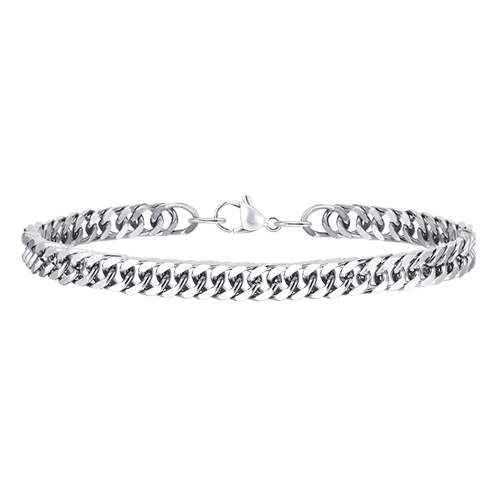 Curb Chain Link Bracelet, 3mm – Stainless Steel Jewelry – Chain Supplyy