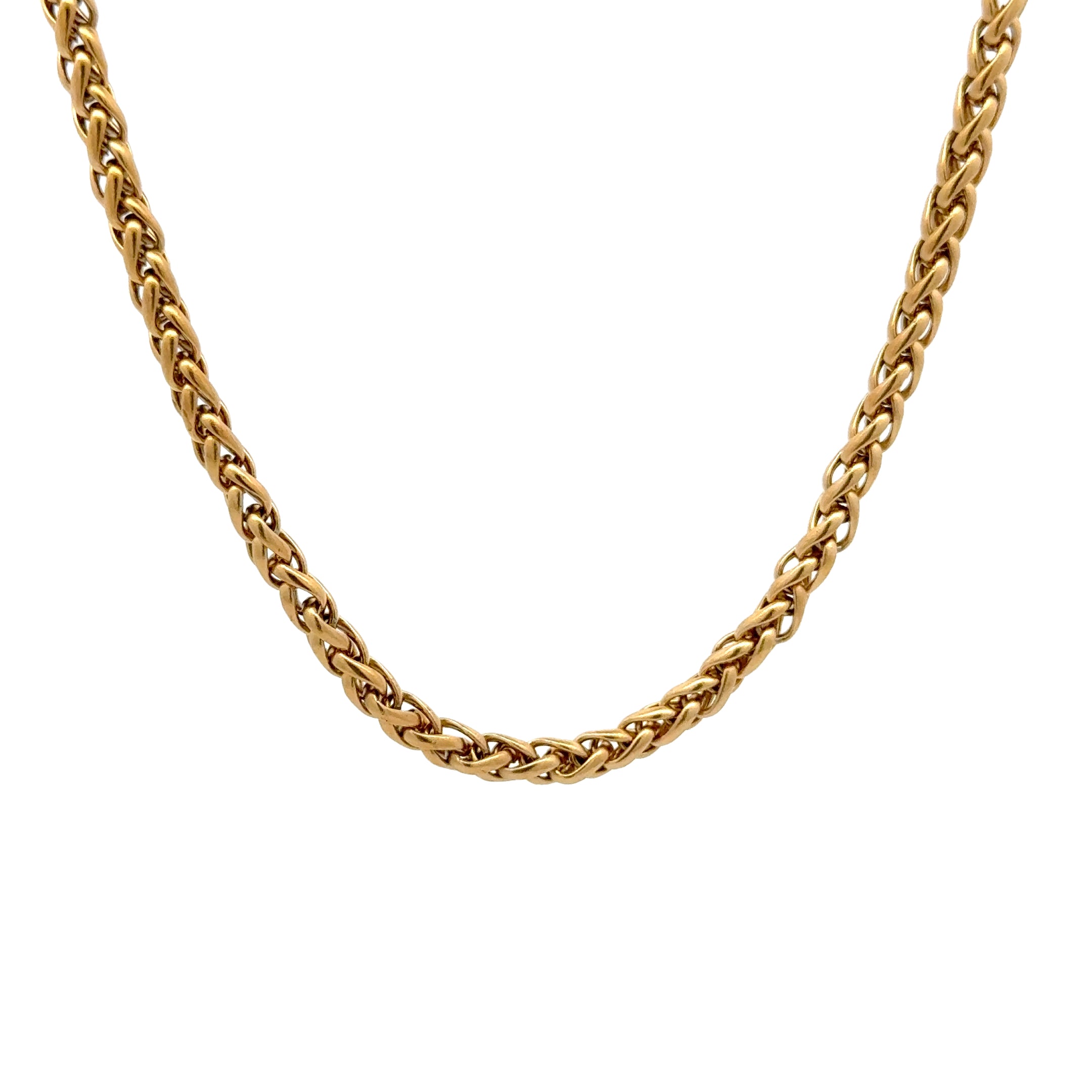 Gold Wheat Chain Necklace, 3mm – Stainless Steel Jewelry – Chain Supplyy