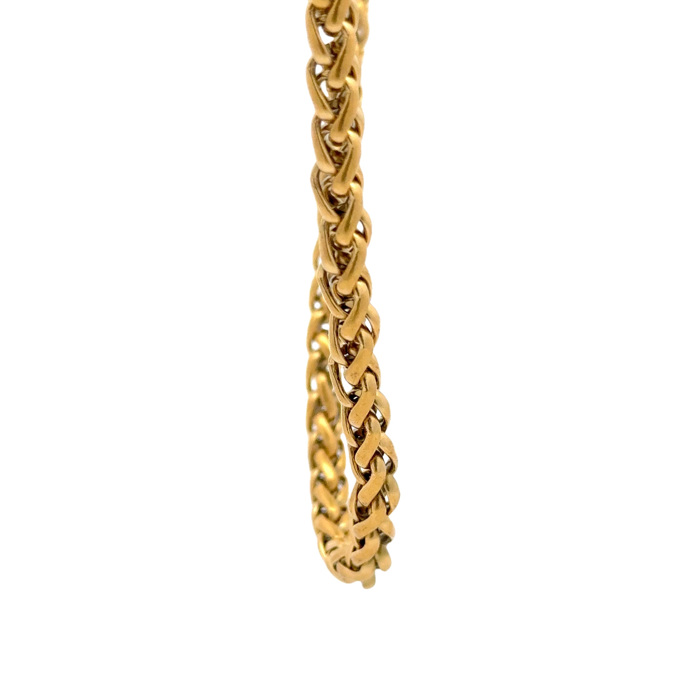 Gold Wheat Chain Necklace, 5mm