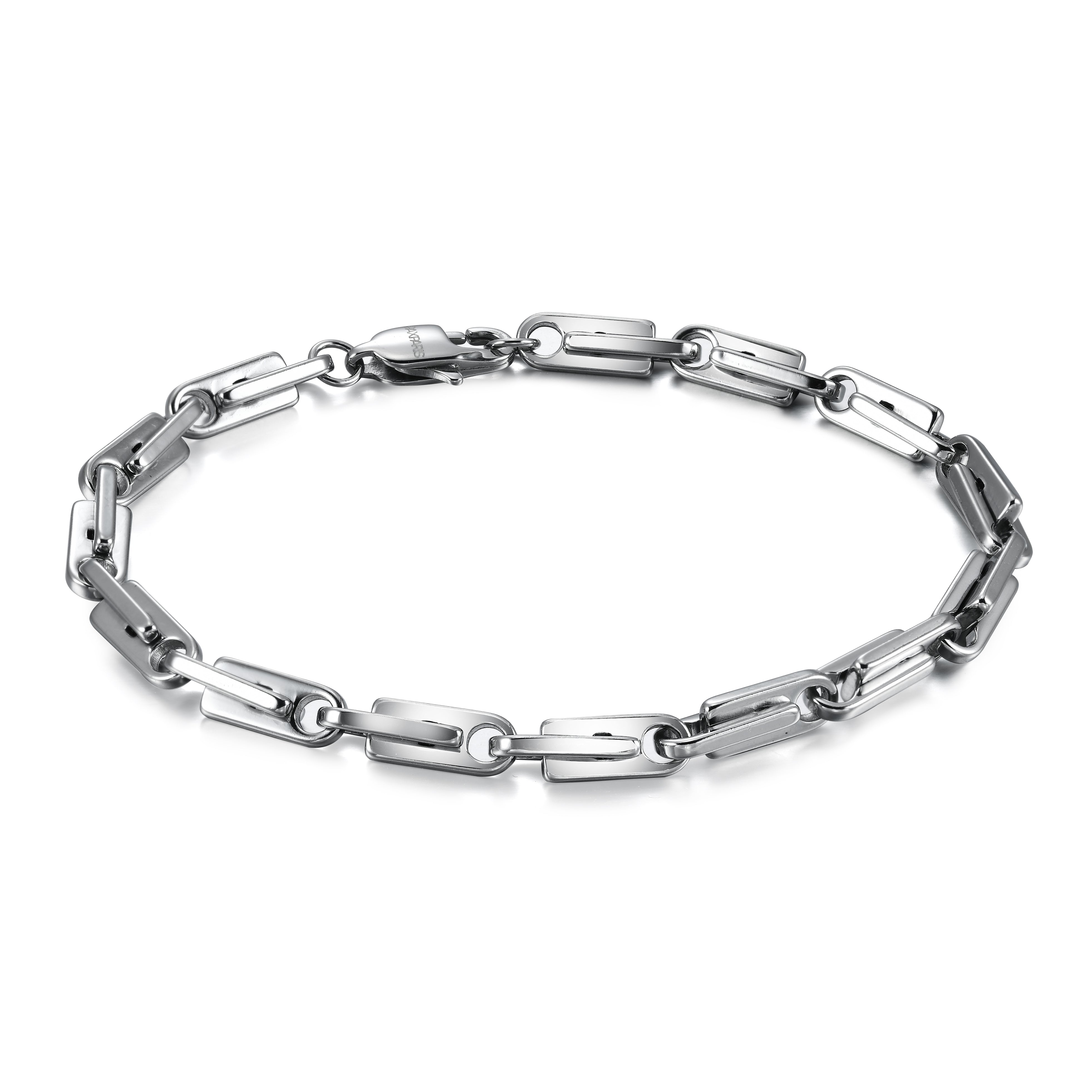 Rectangular Link Bracelet, 6mm – Stainless Steel Jewelry – Chain Supplyy