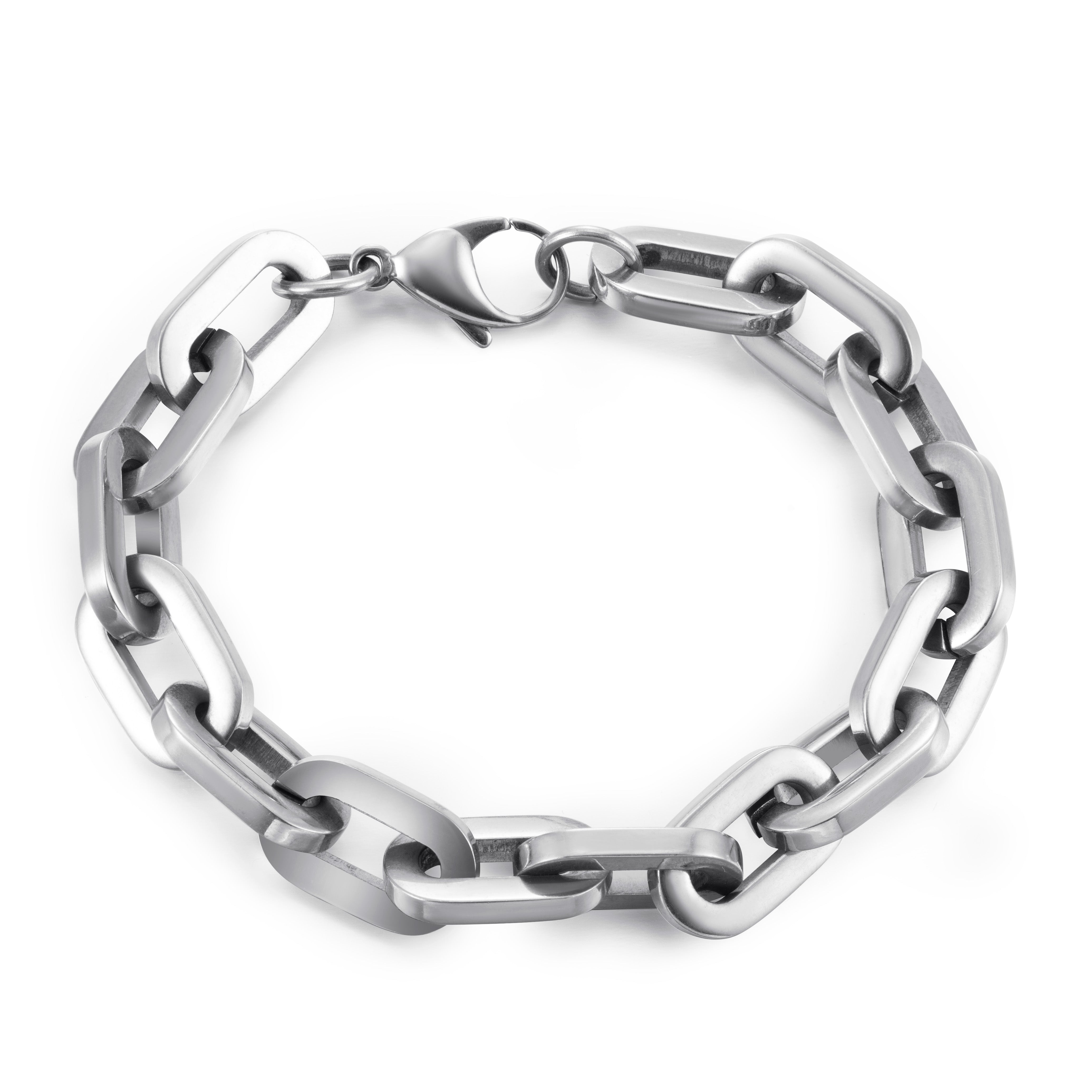 Chain Link Bracelet, Silver, Polished