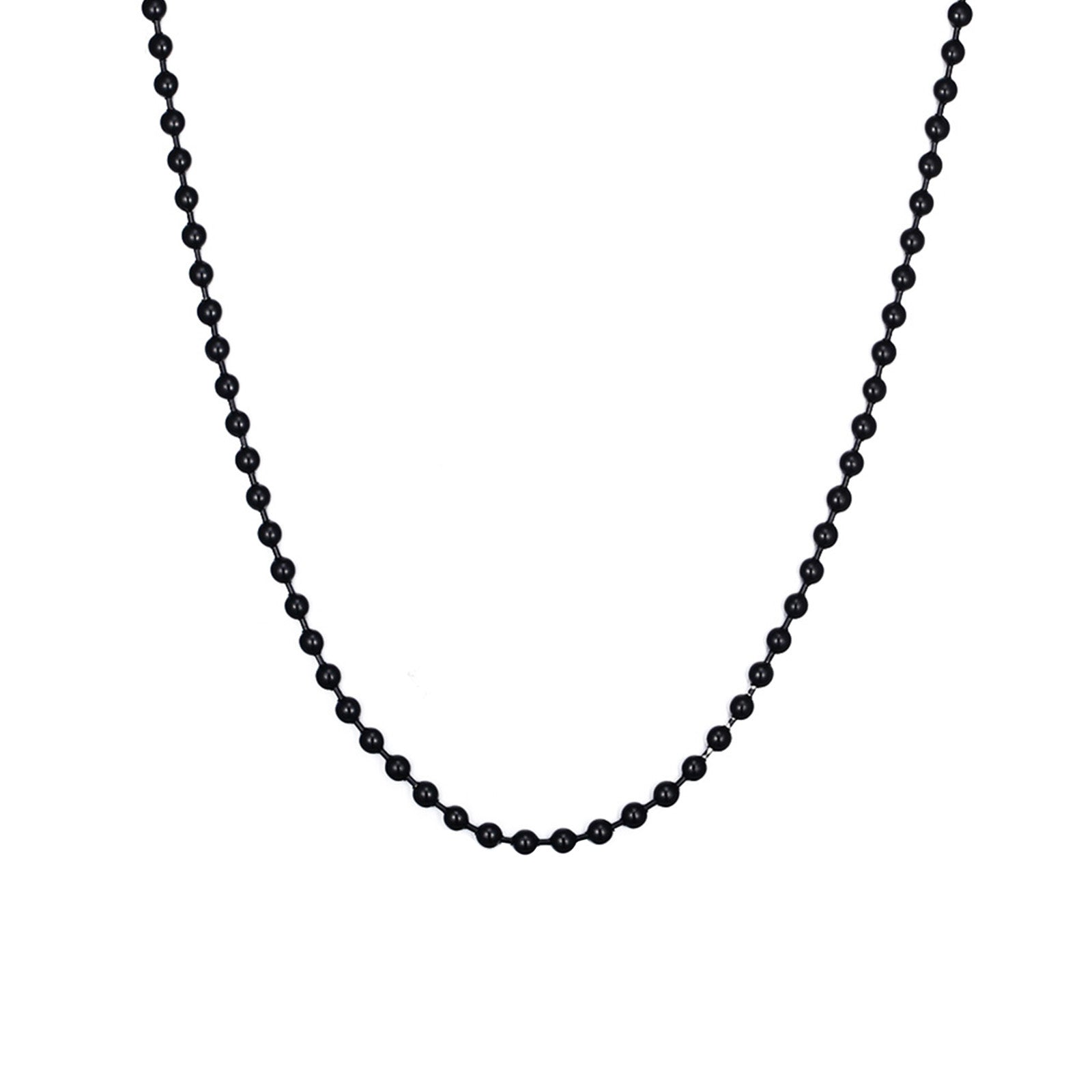 3mm Round Bead Chain Necklace