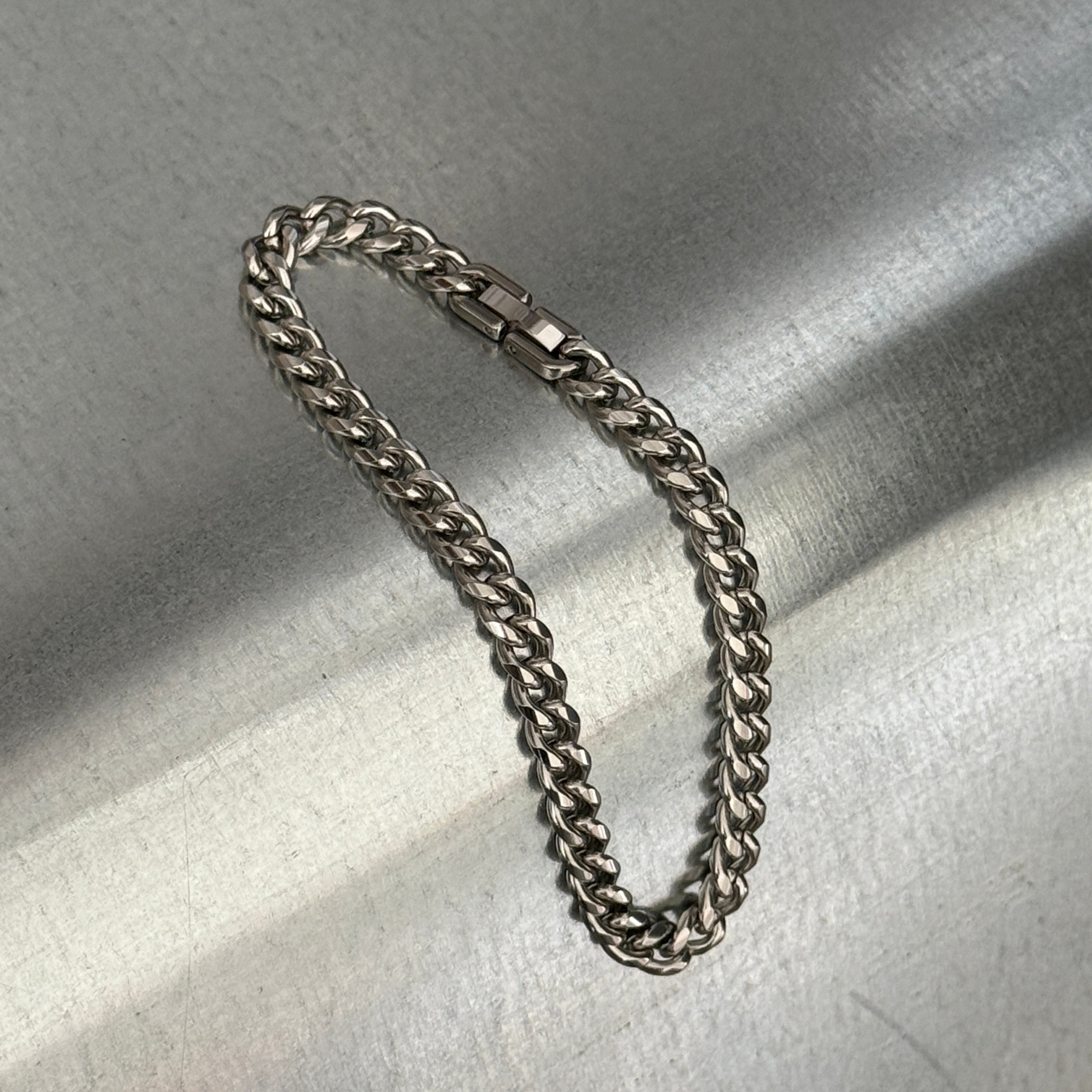 Cuban Chain Link Bracelet, 6mm