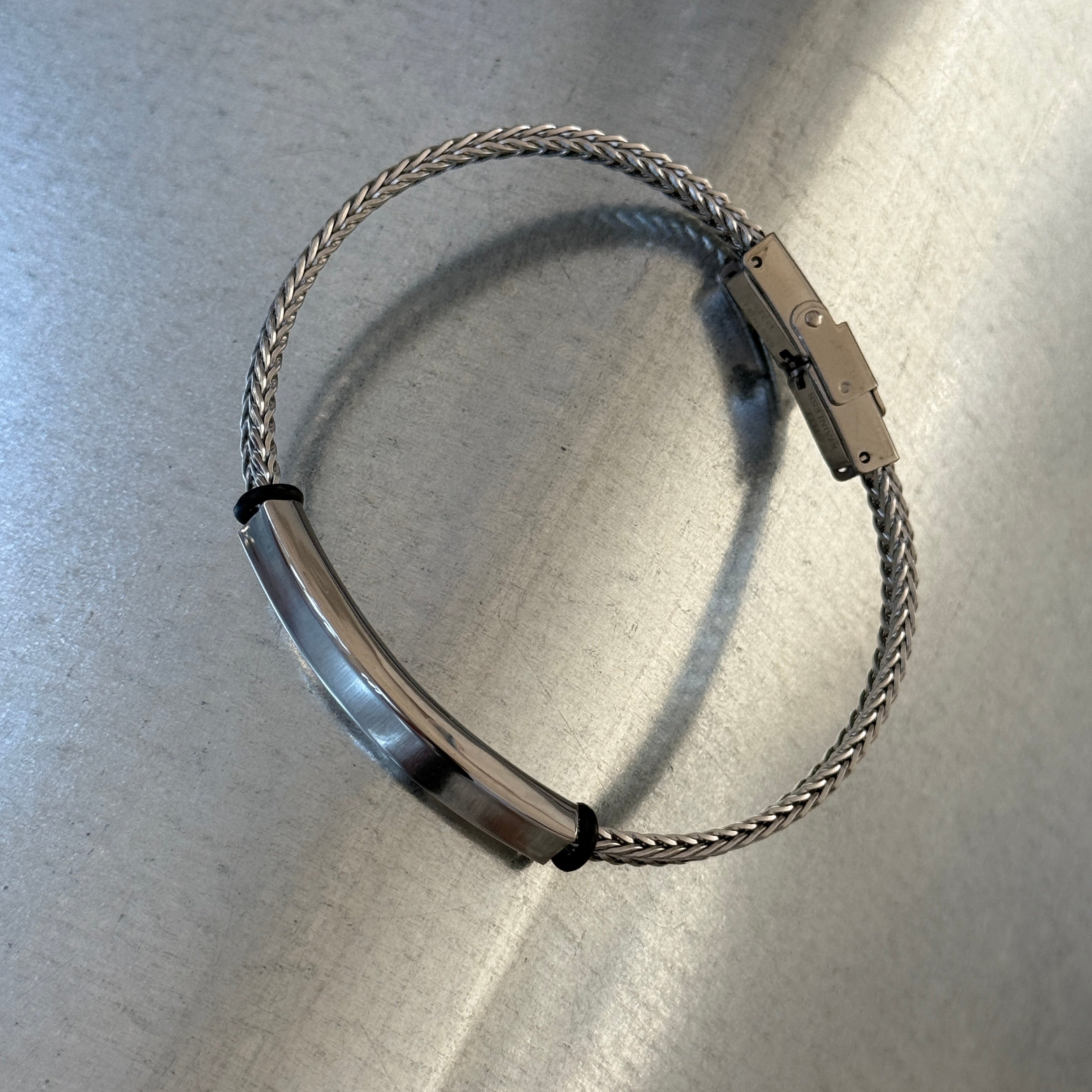 Name Tag Bracelet, Mesh Strap, 8mm