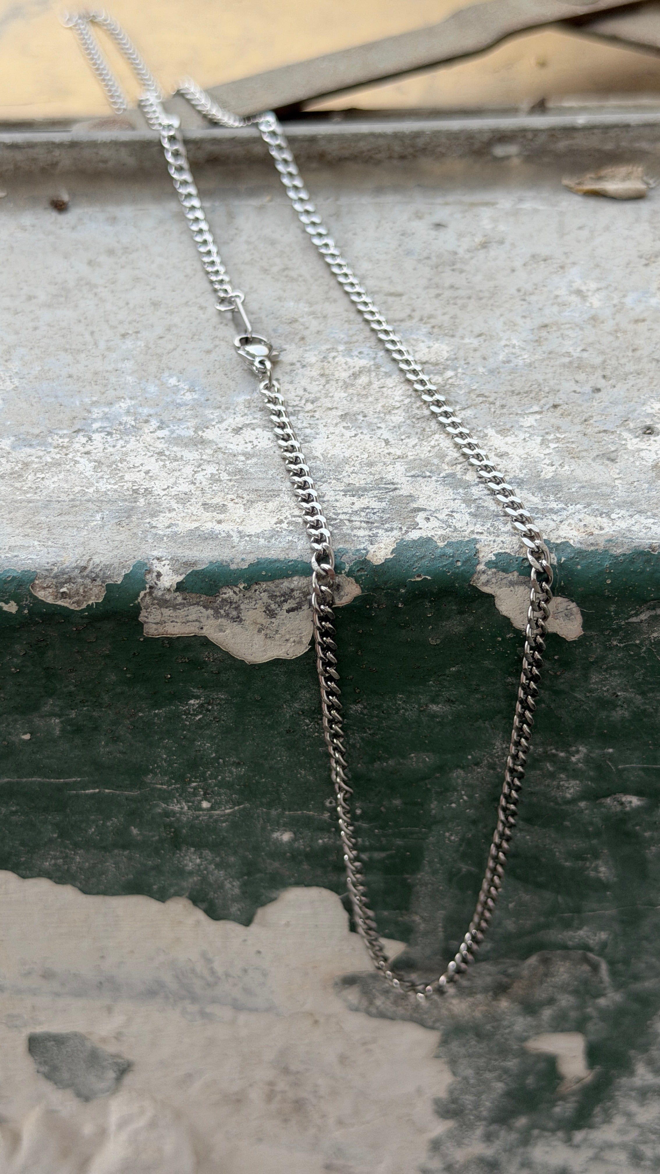 3mm Curb Chain Necklace, 60cm