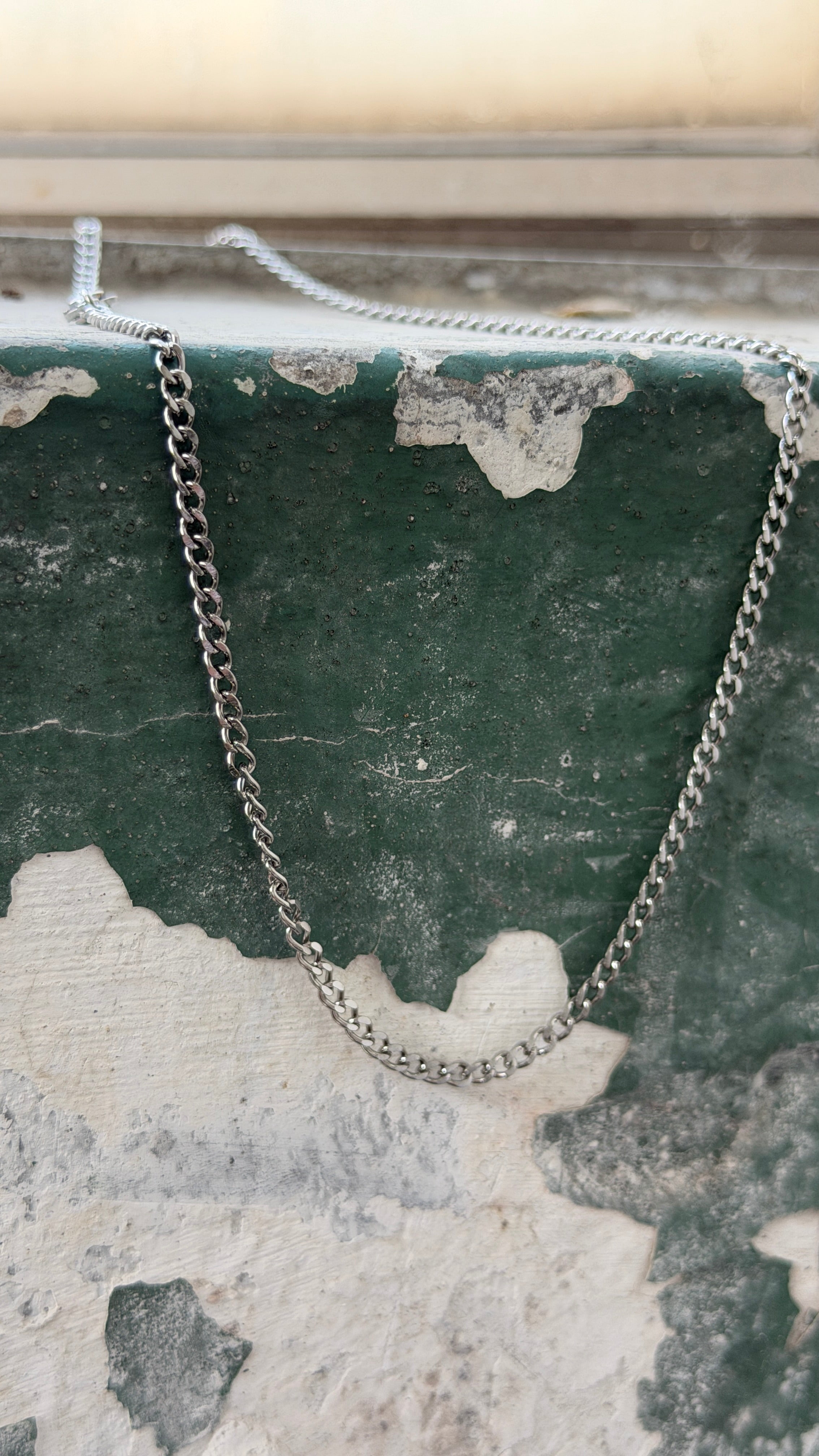 3mm Curb Chain Necklace, 60cm