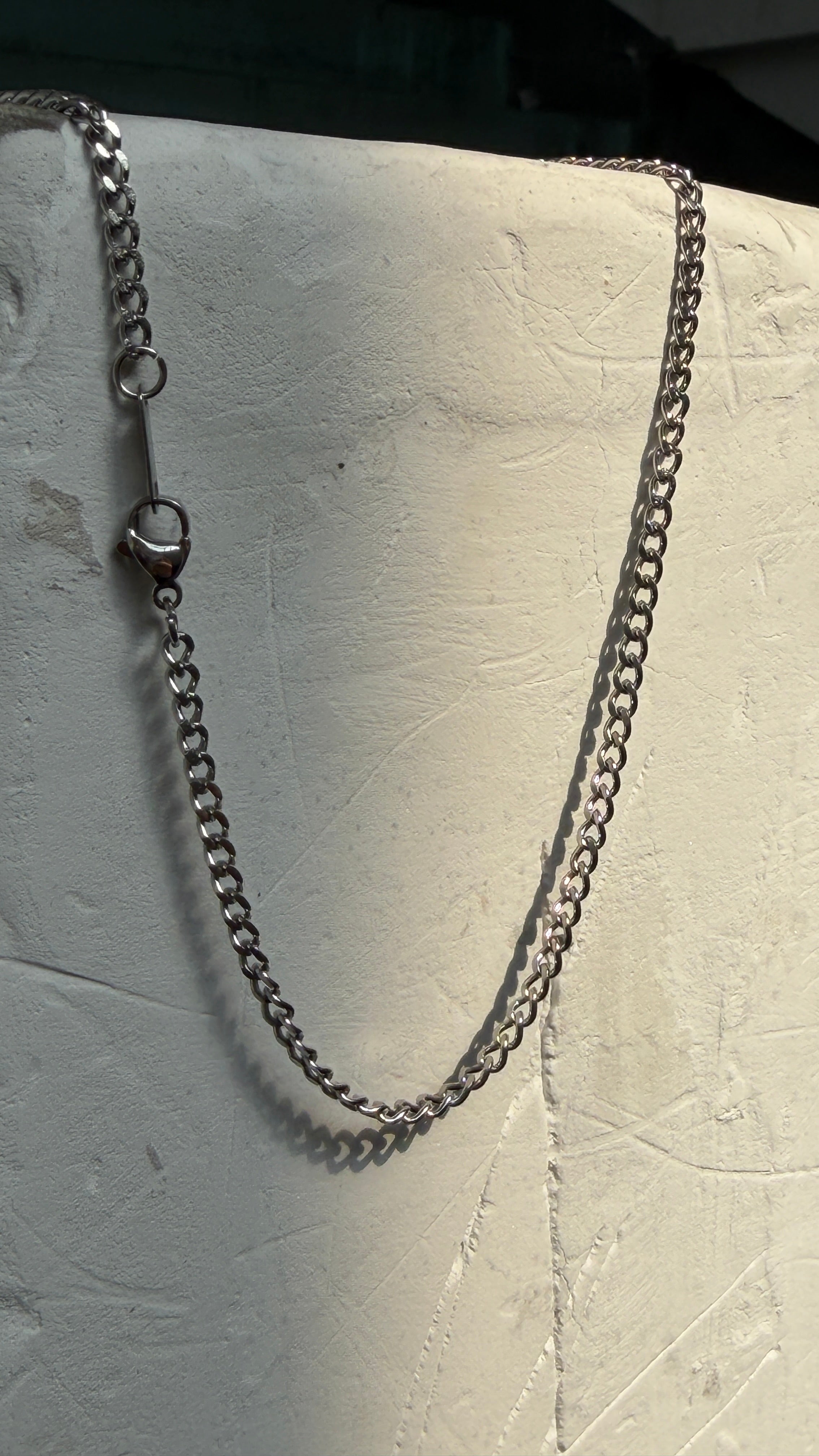 3mm Curb Chain Necklace, 60cm
