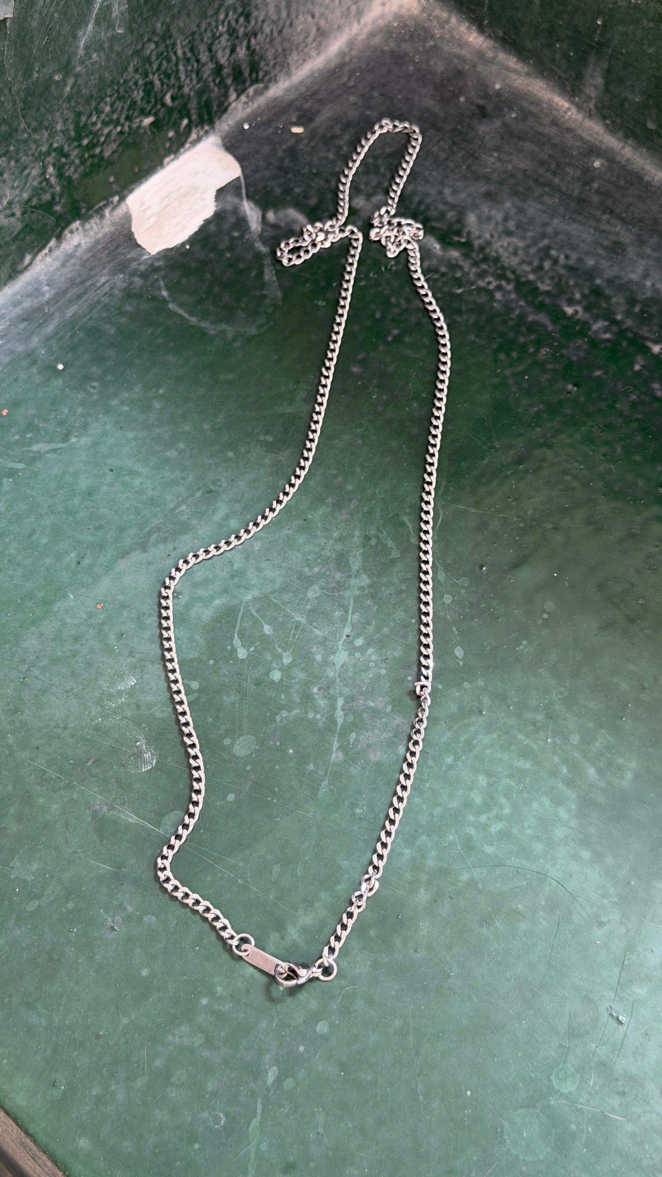 3mm Curb Chain Necklace, 60cm