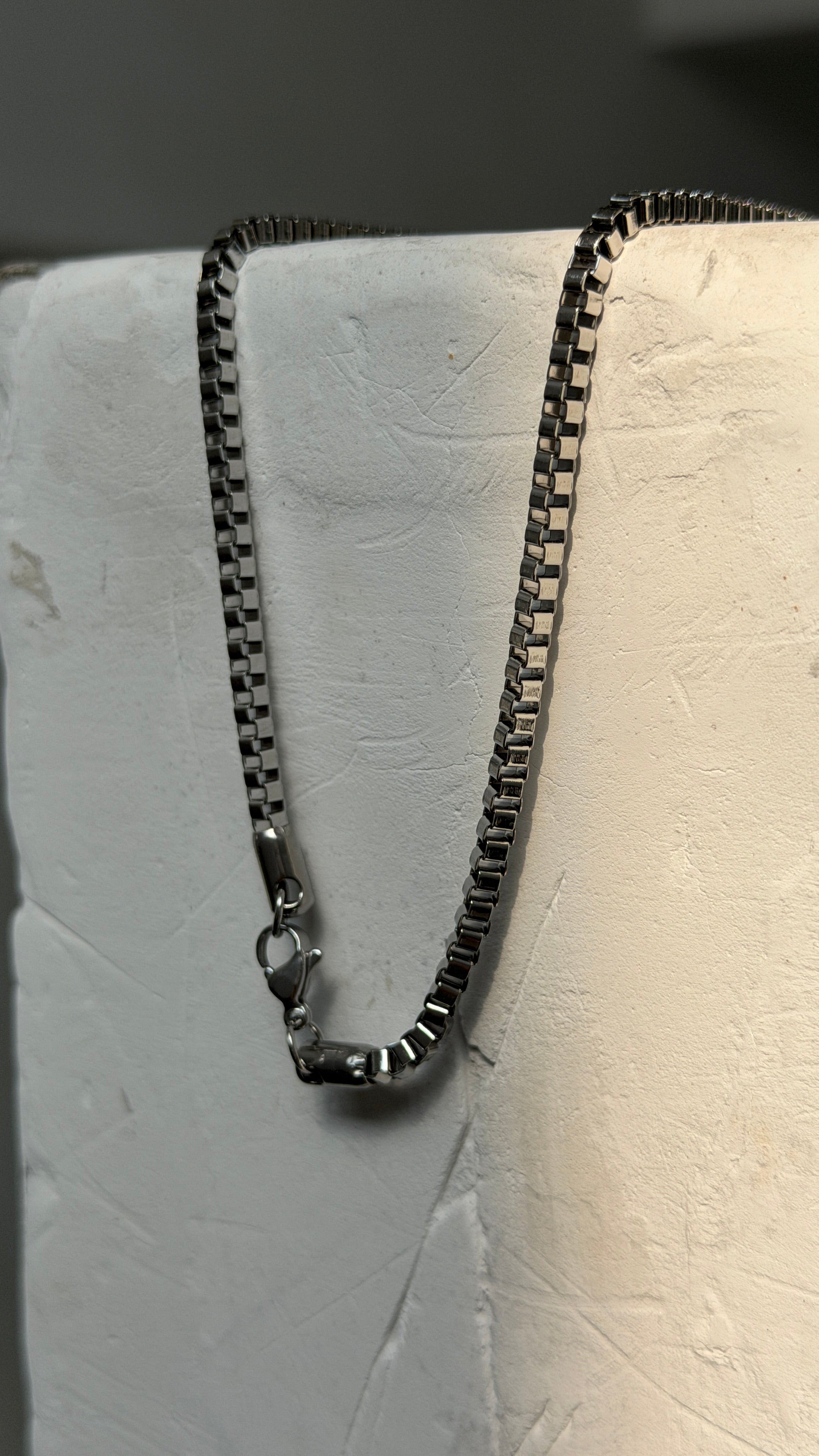 Square Box Link Chain Necklace