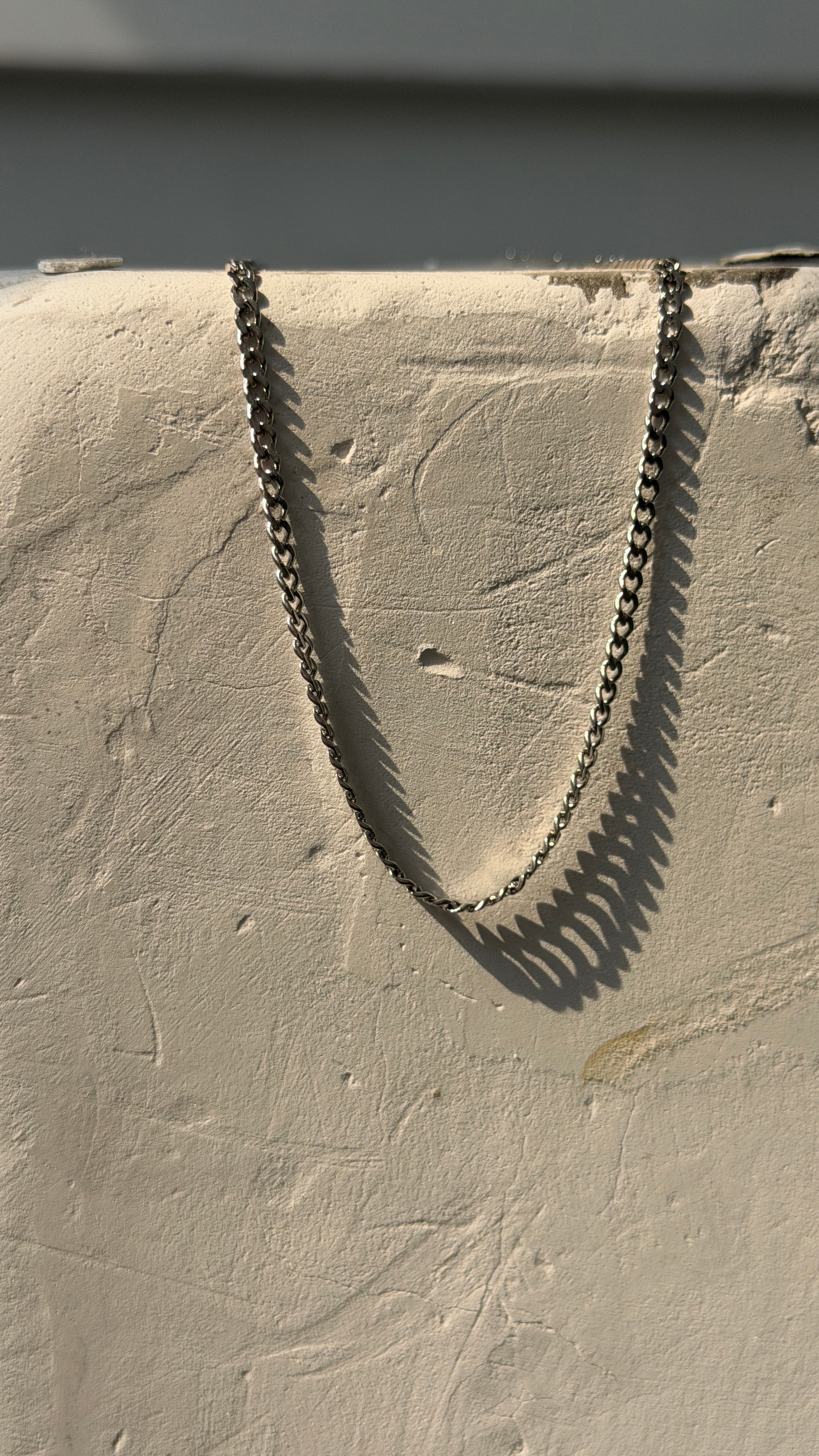 3mm Classic Curb Chain Necklace