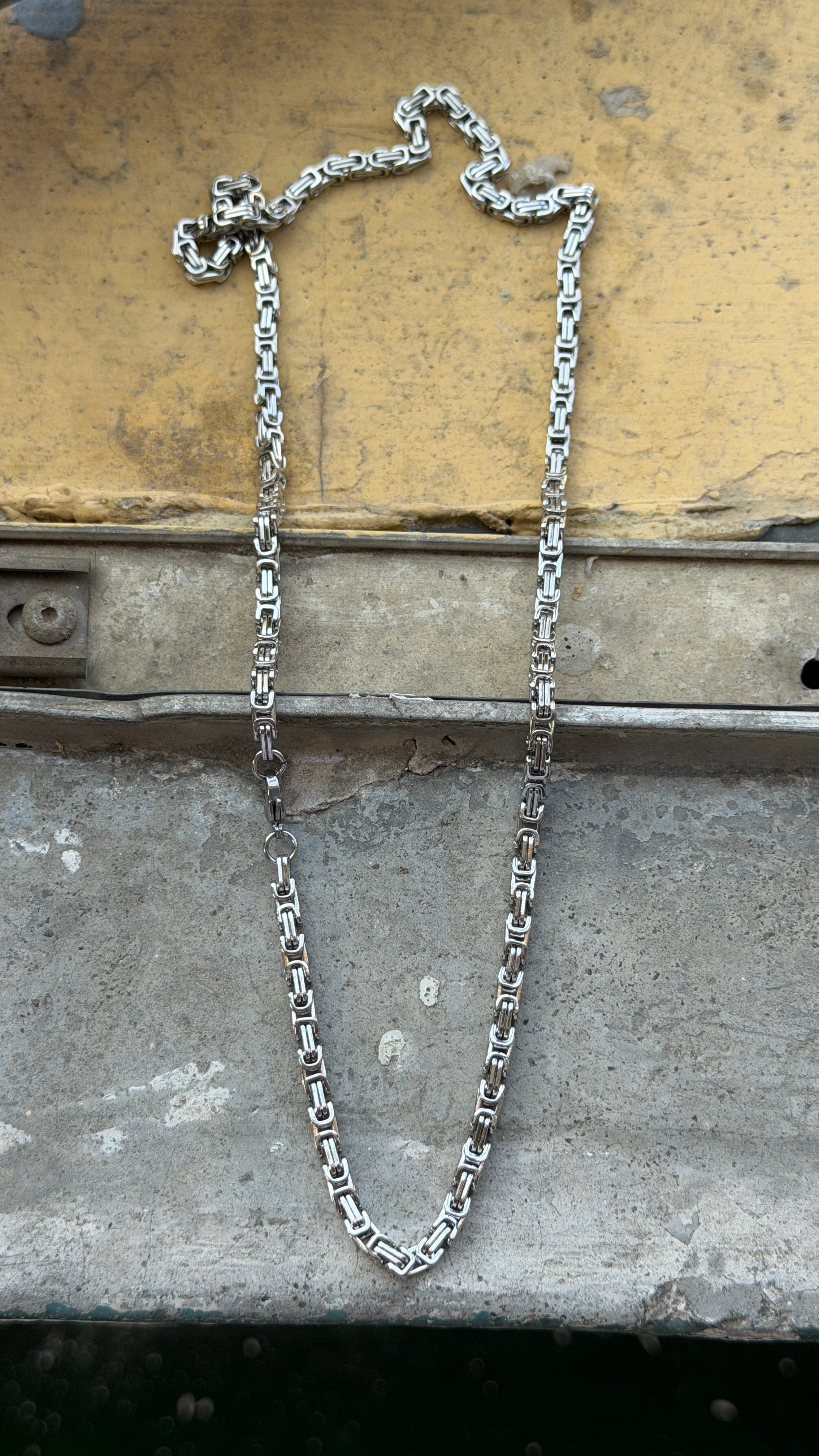 Byzantine Link Chain Necklace, 60cm