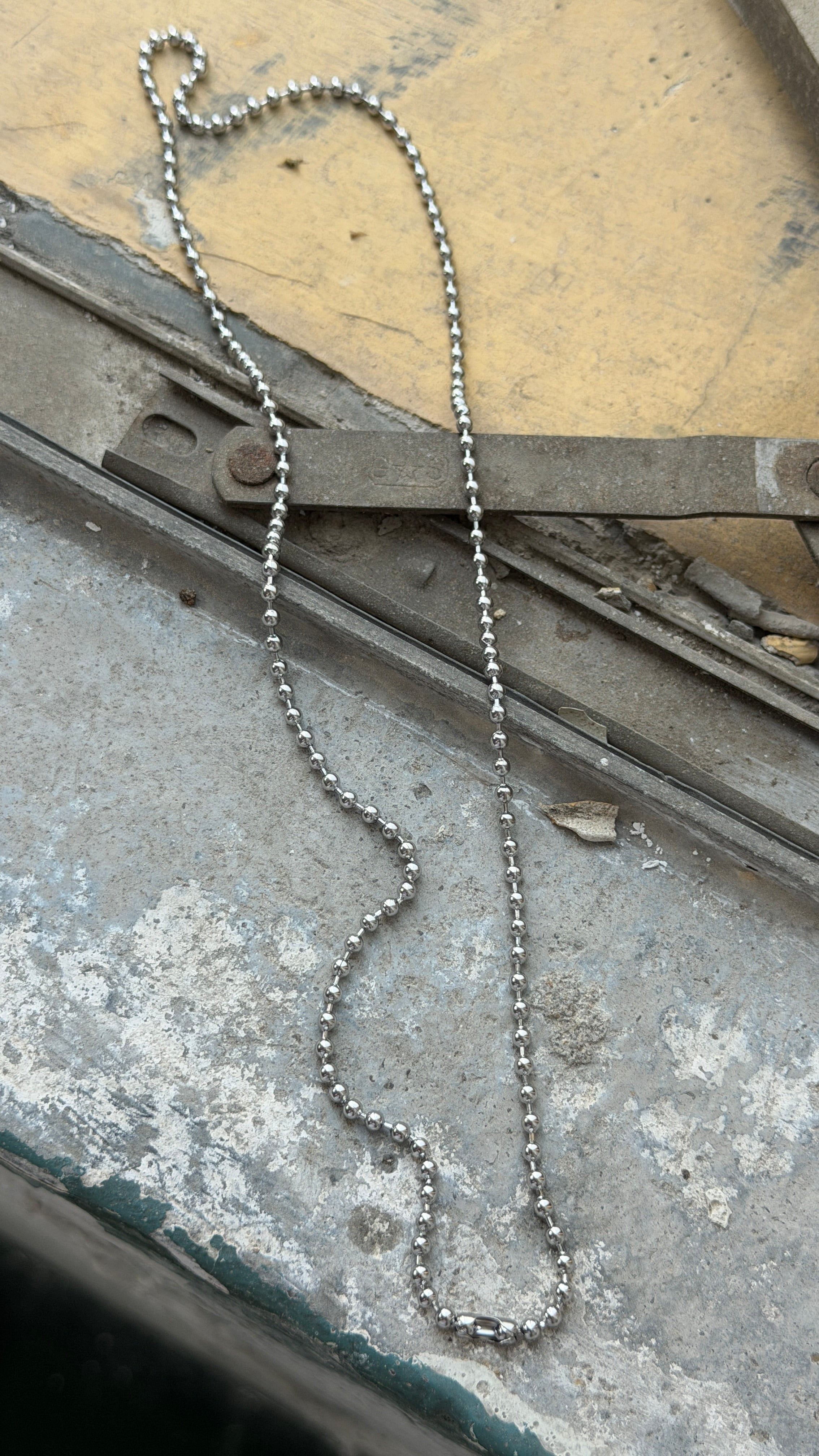 3mm Round Bead Chain Necklace