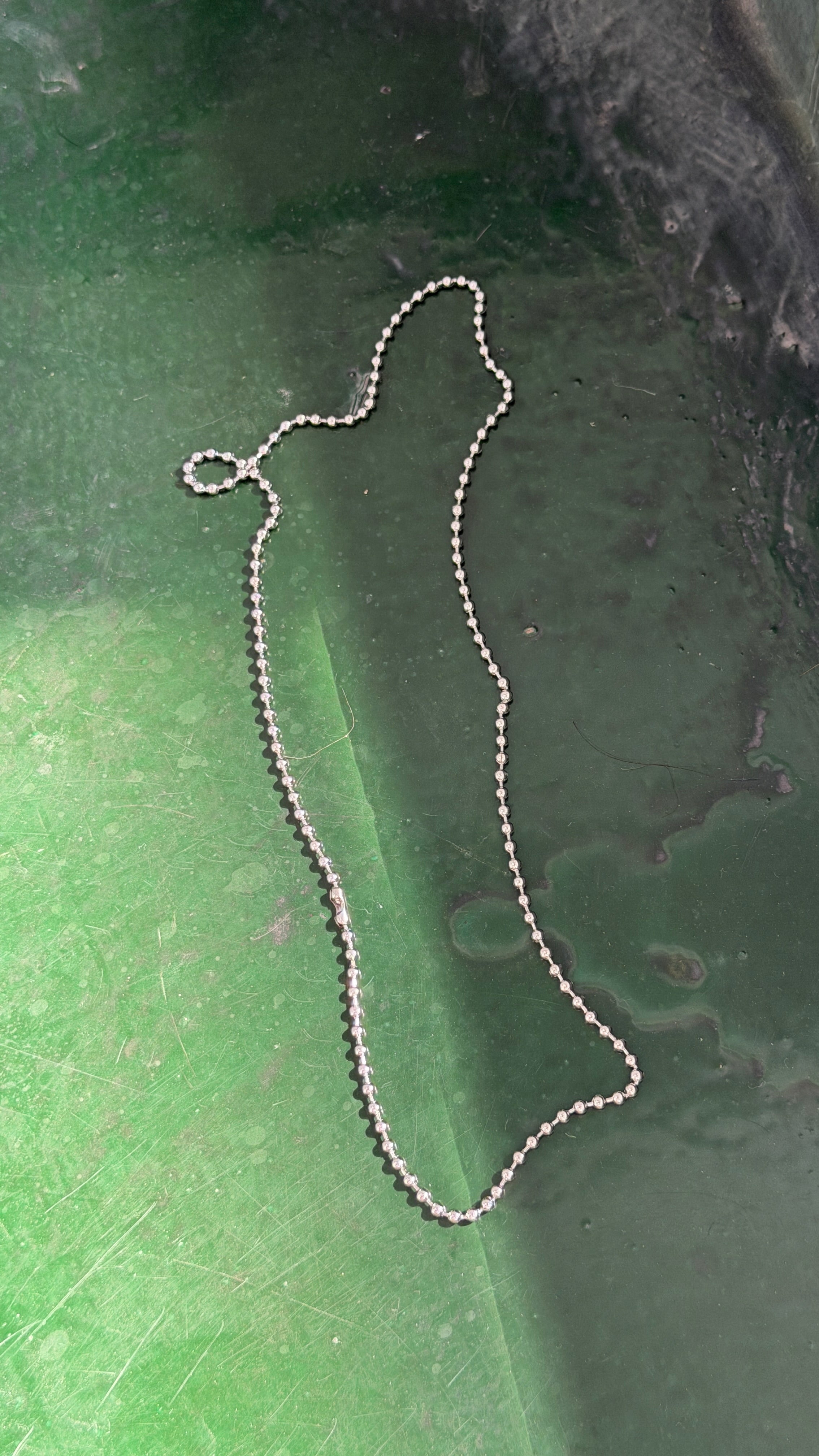 3mm Round Bead Chain Necklace