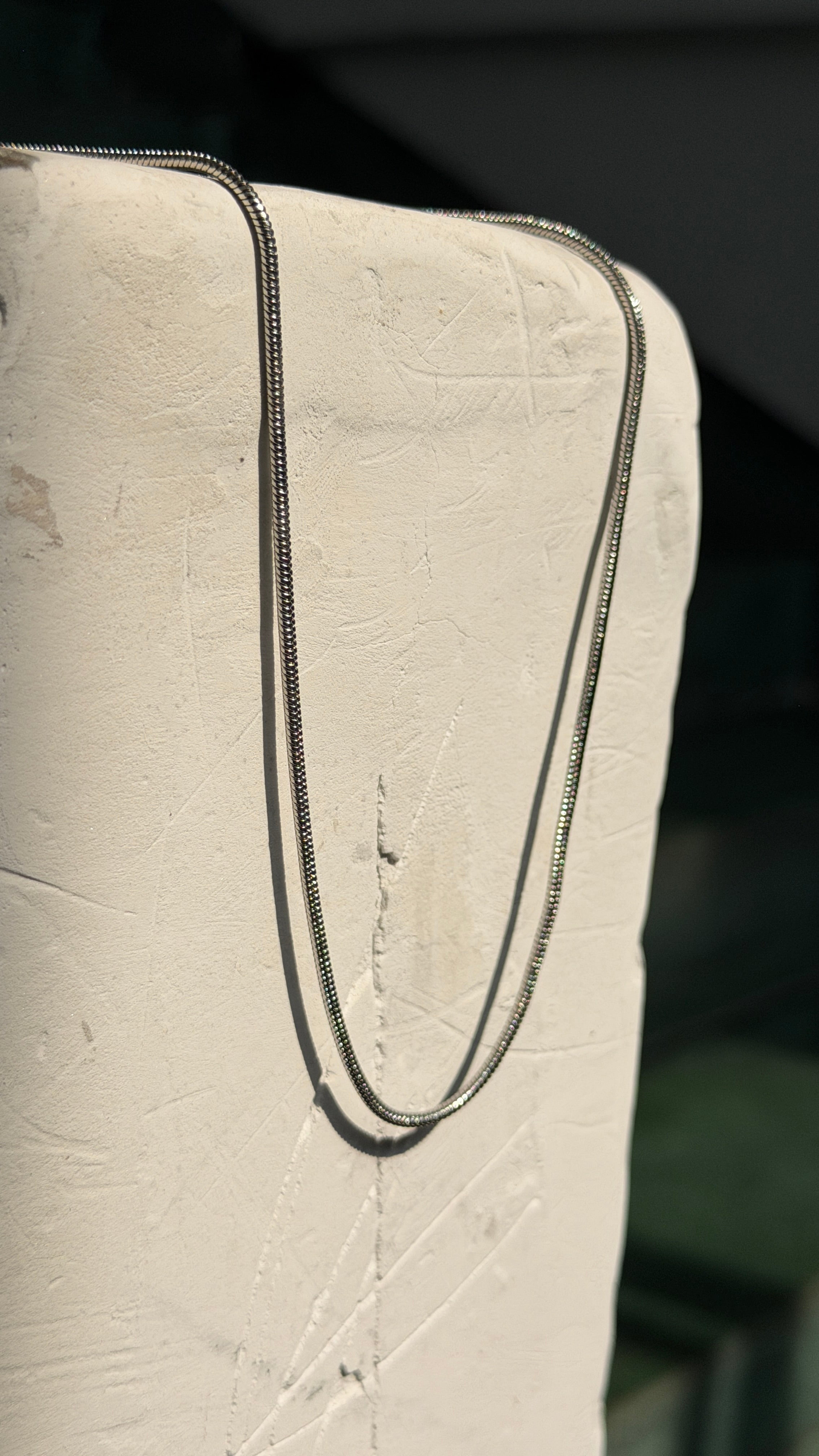 2mm Rounded Snake Chain Necklace