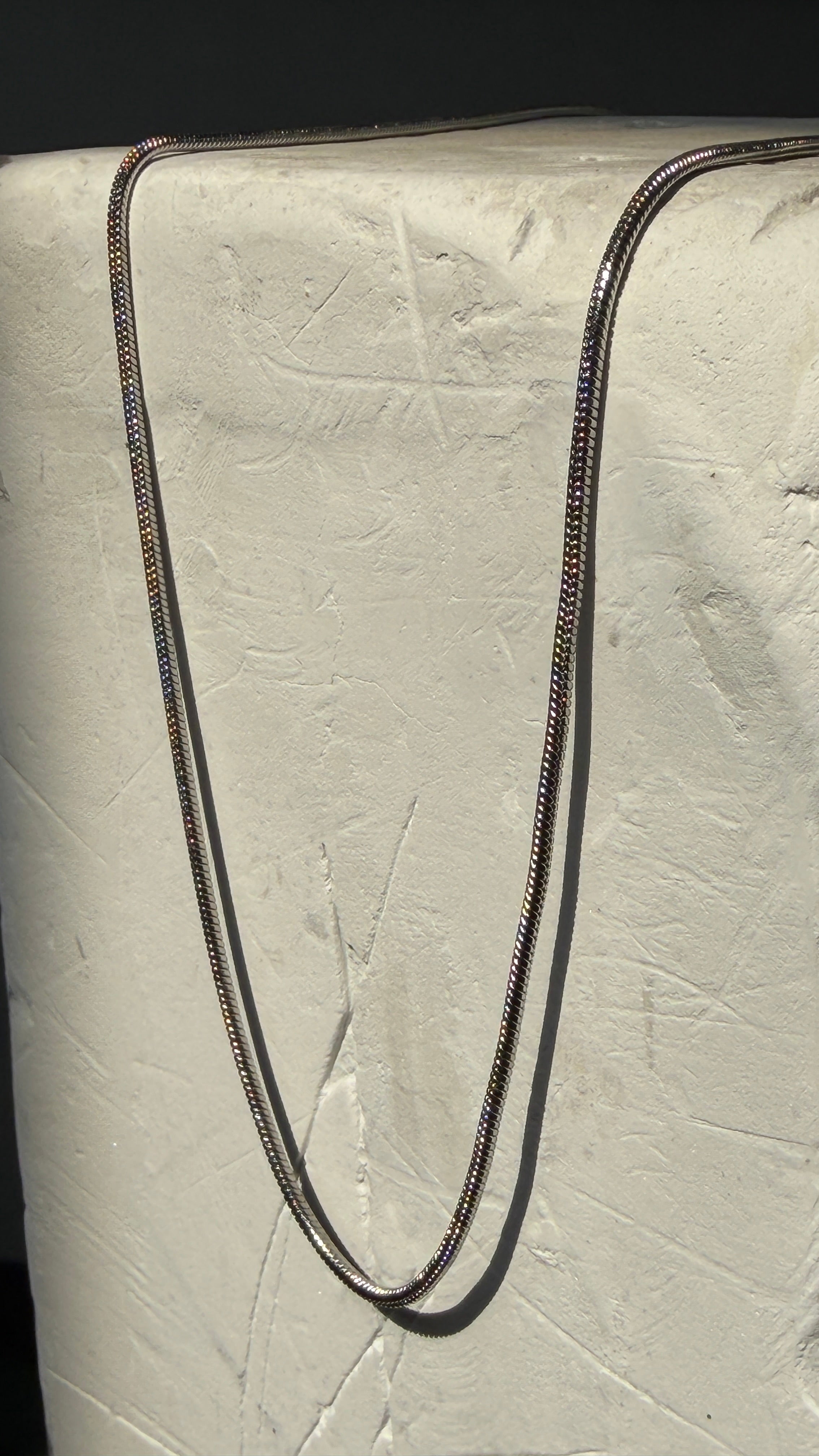 2mm Rounded Snake Chain Necklace