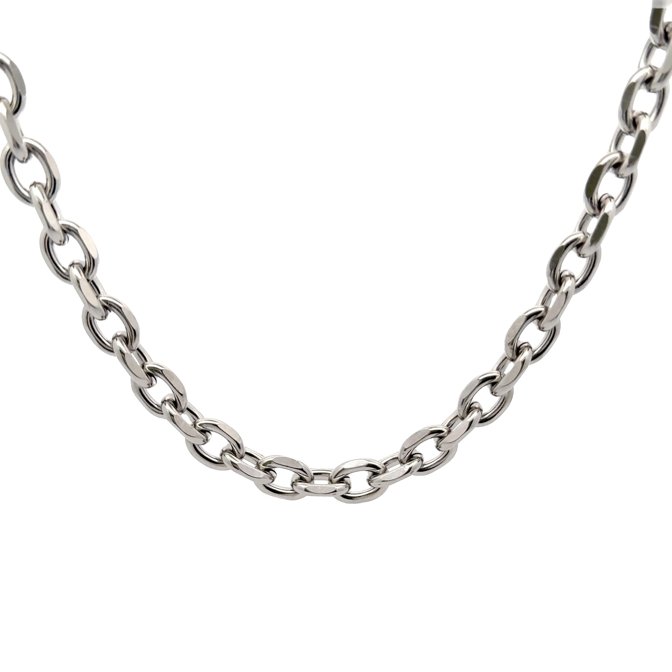 Bold Oval Link Chain Necklace, 10mm – Stainless Steel Jewelry – Chain Supplyy
