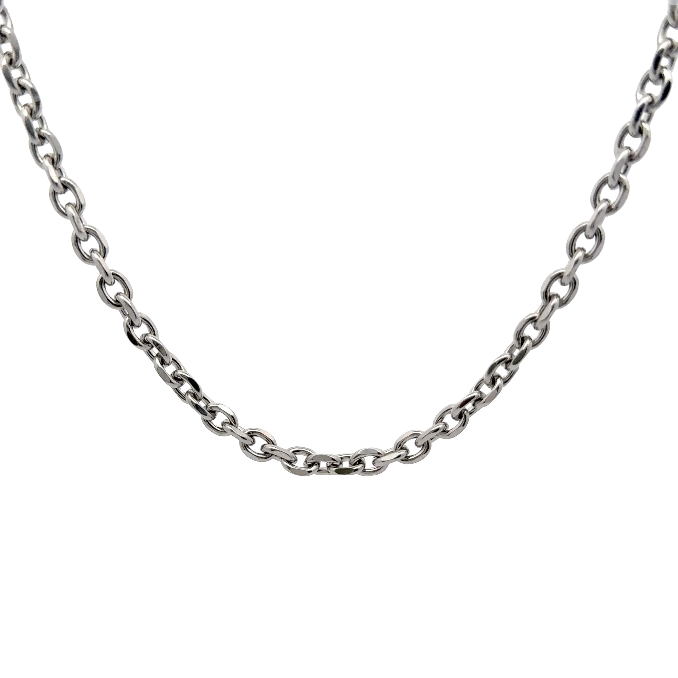 Bold Oval Link Chain Necklace, 6mm – Stainless Steel Jewelry – Chain Supplyy