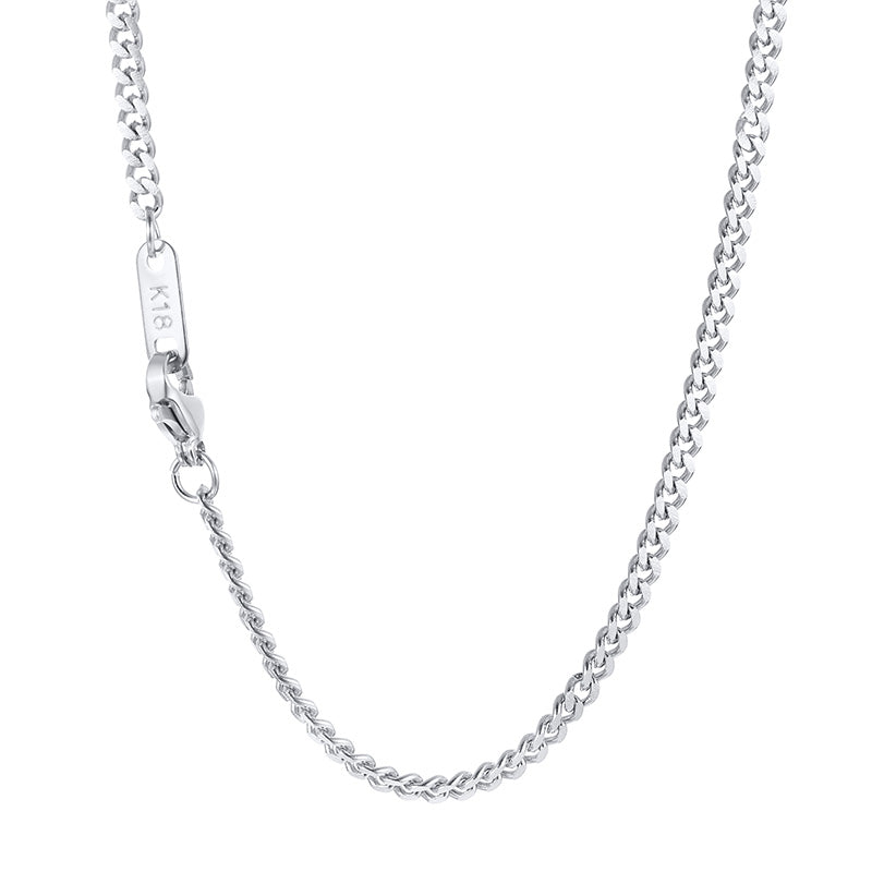 3mm Curb Chain Necklace, 60cm