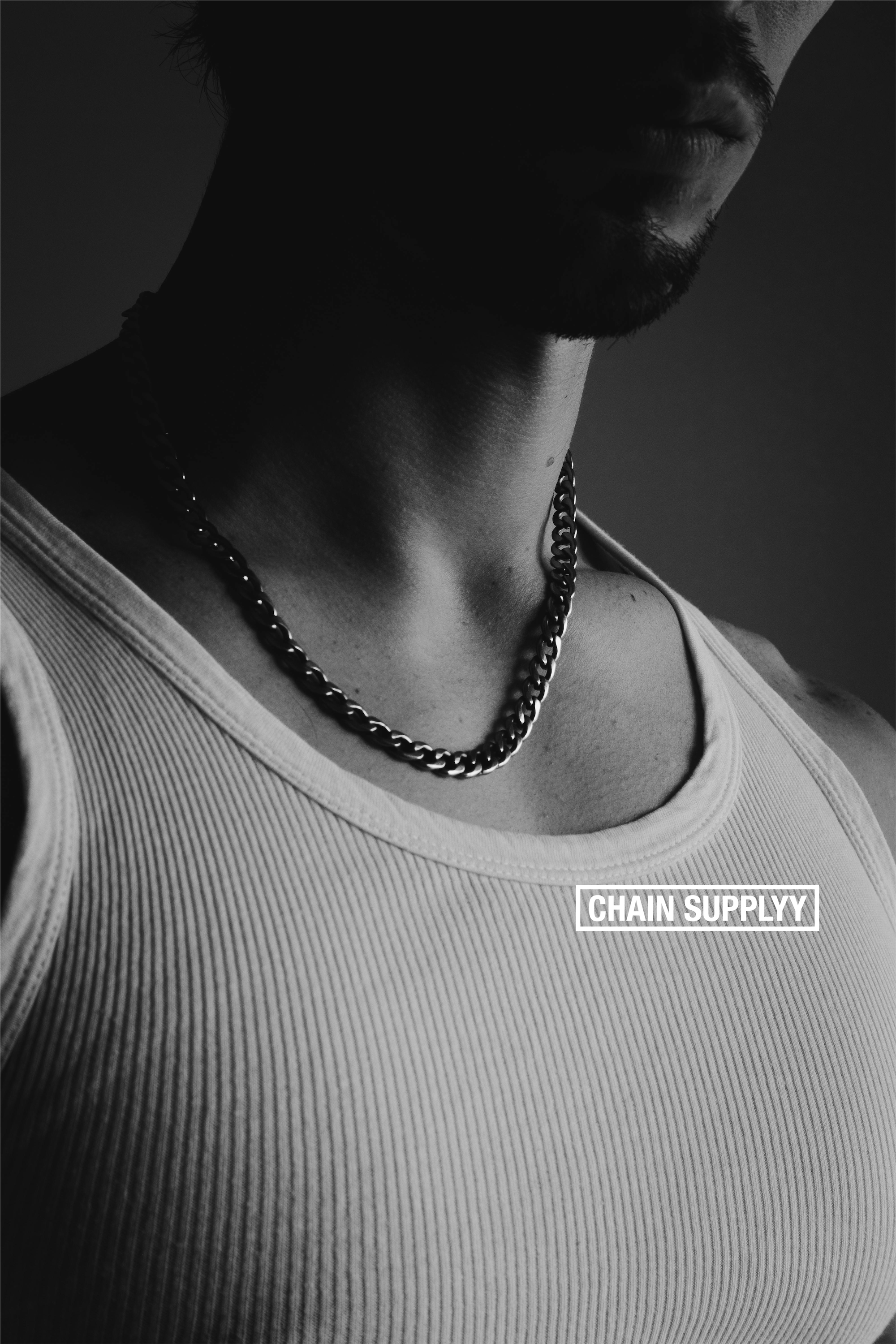 Silver Curb Link Chain Necklace