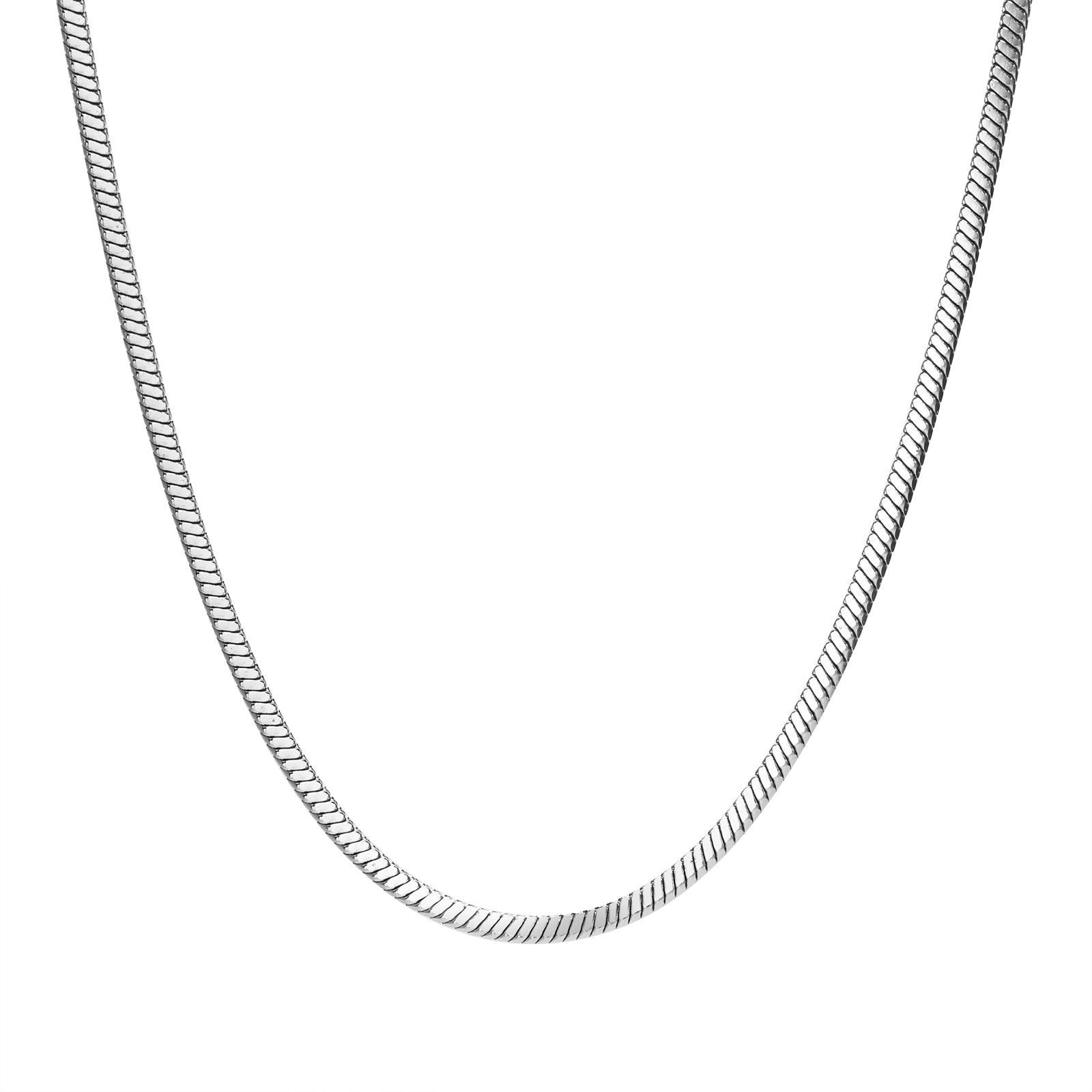 2mm Rounded Snake Chain Necklace