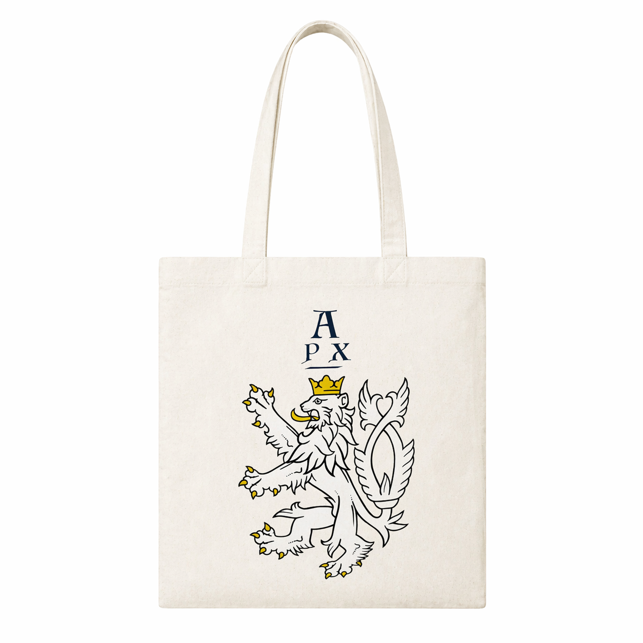 Heraldic Lion Tote Bag — Natural