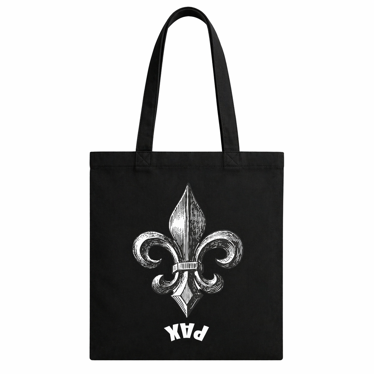 Fleur-de-Lis Tote Bag — Black