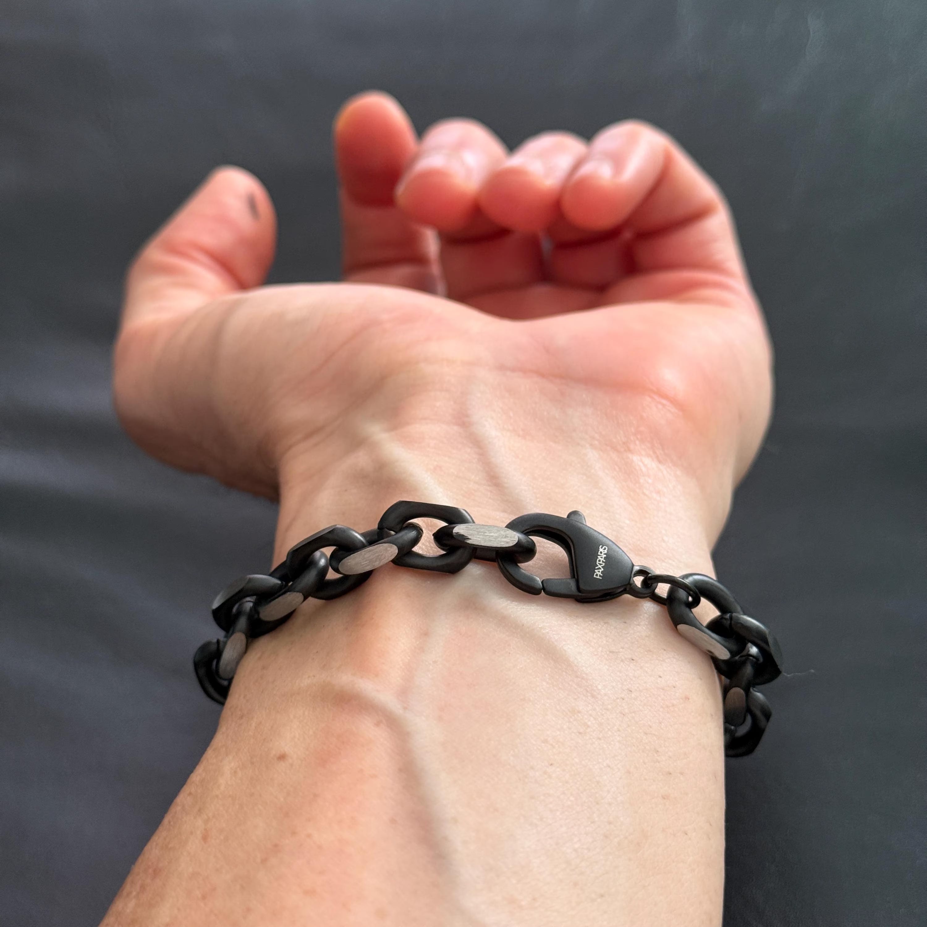 Black Chrome Link Bracelet