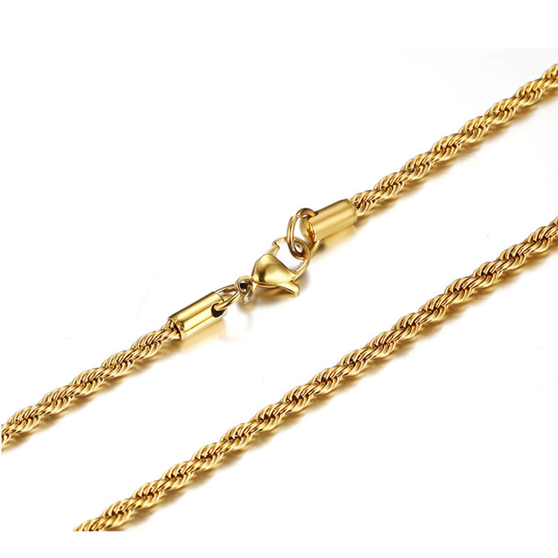 Twisted Rope Chain Necklace