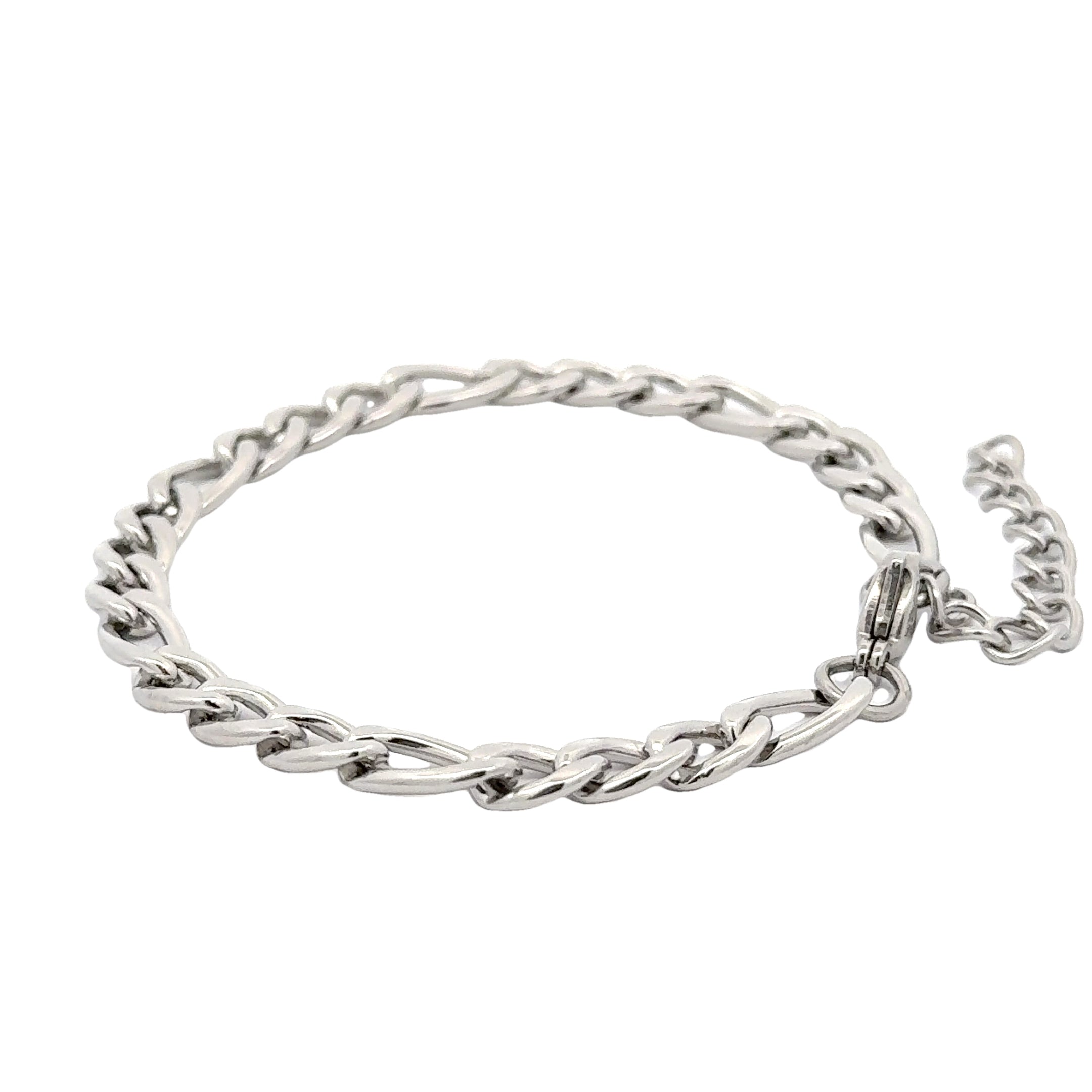Figaro Chain Bracelet, 7mm