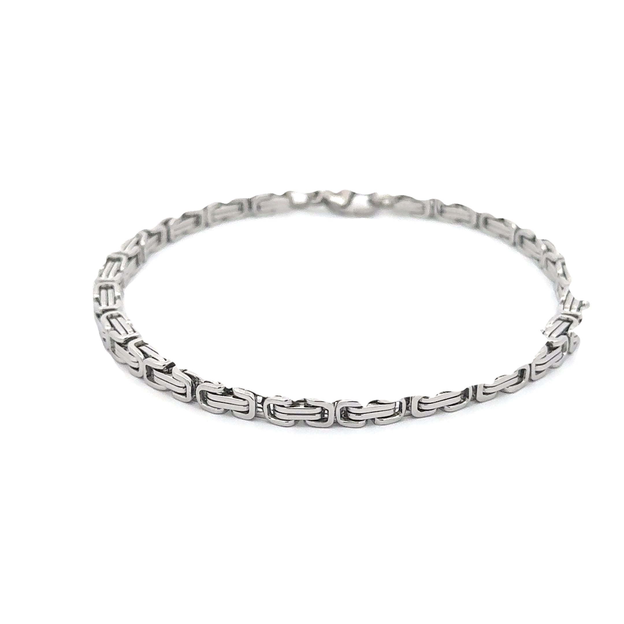 Slim Byzantine Chain Bracelet, 4mm
