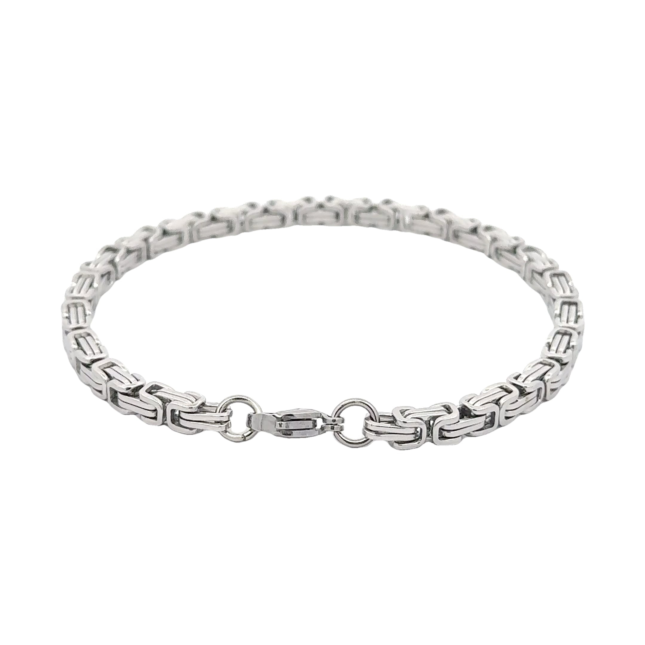 Slim Byzantine Chain Bracelet, 4mm