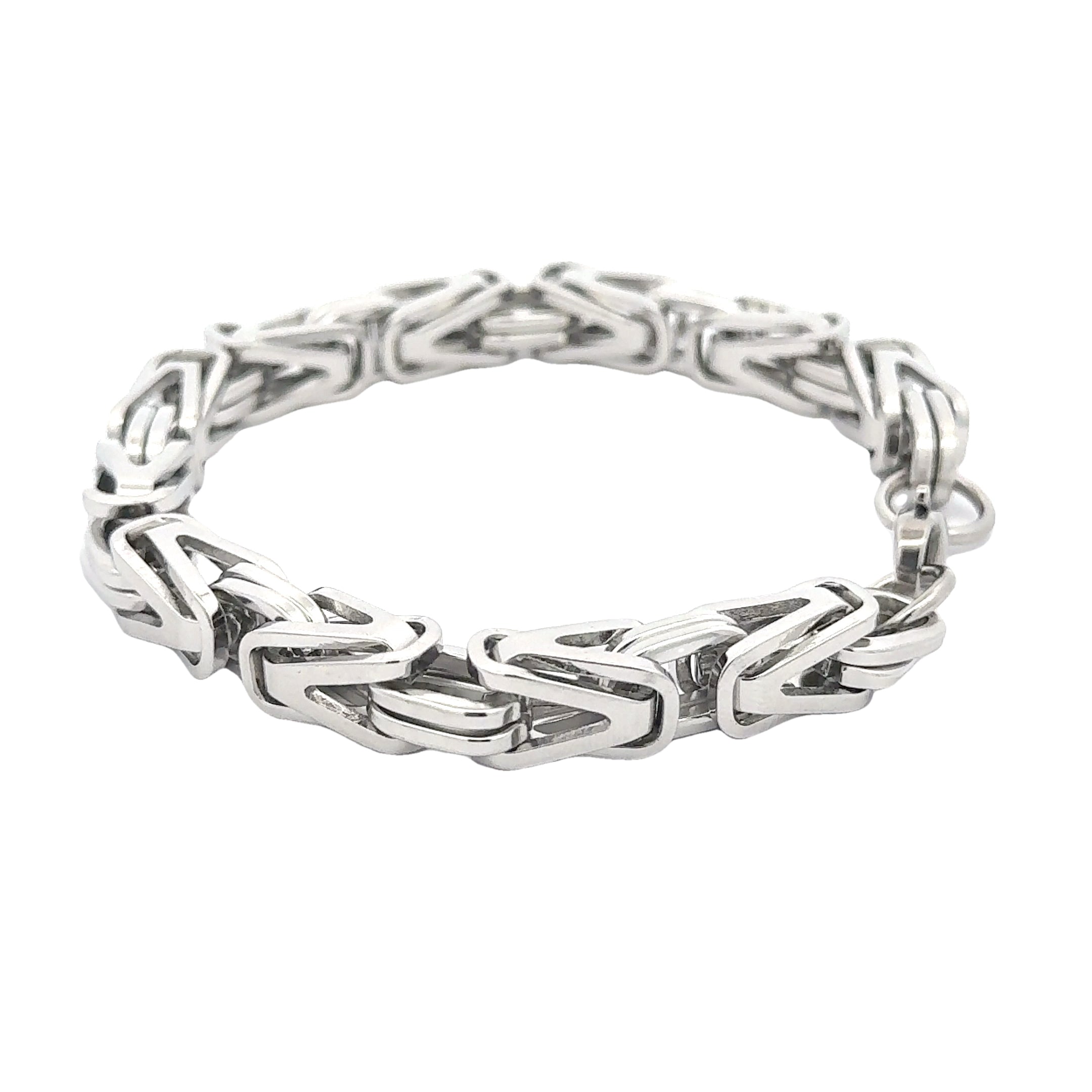 V Shape Box Link Chain Bracelet, 8mm