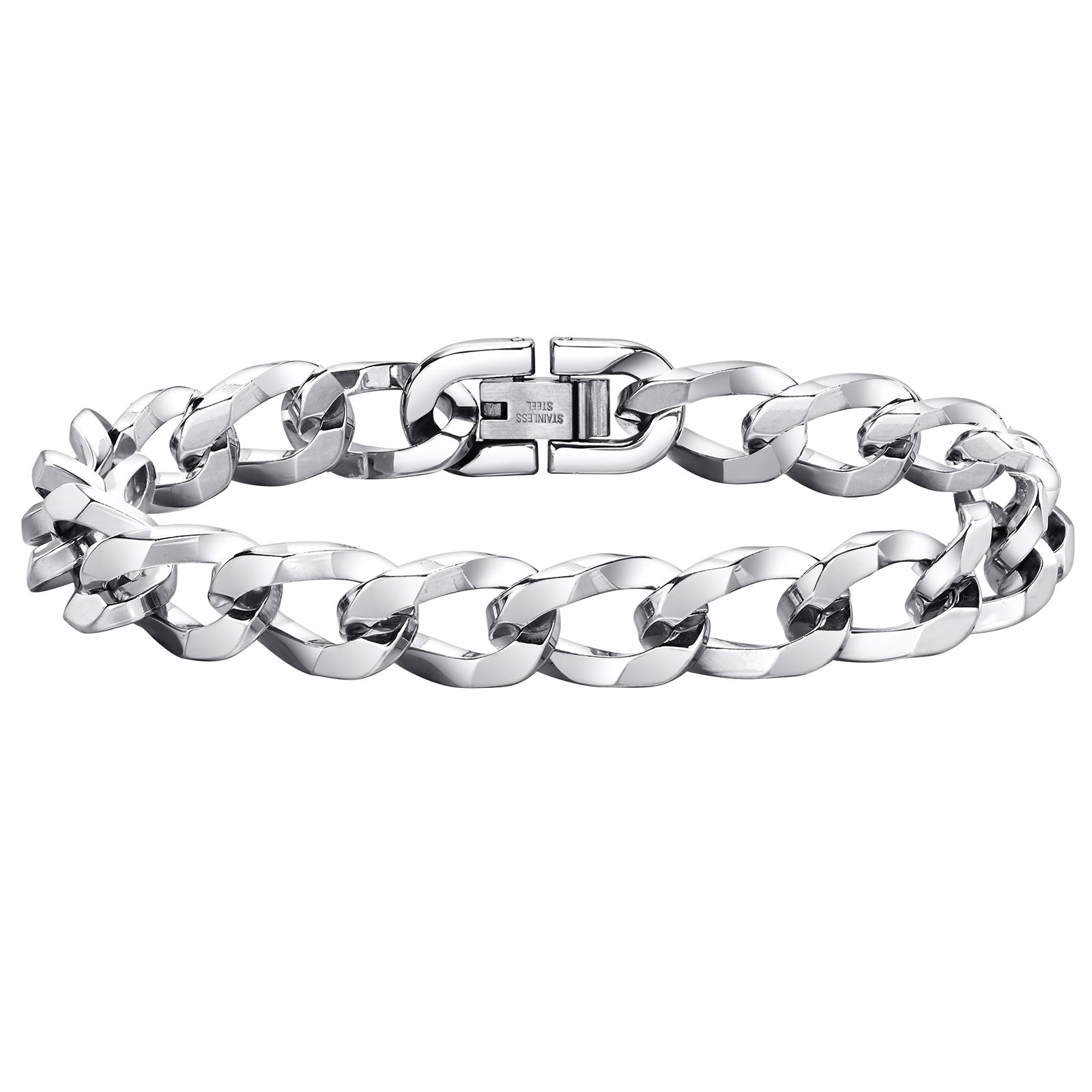 Twisted Chain Bracelet, Polished 10mm – Stainless Steel Jewelry – Chain Supplyy