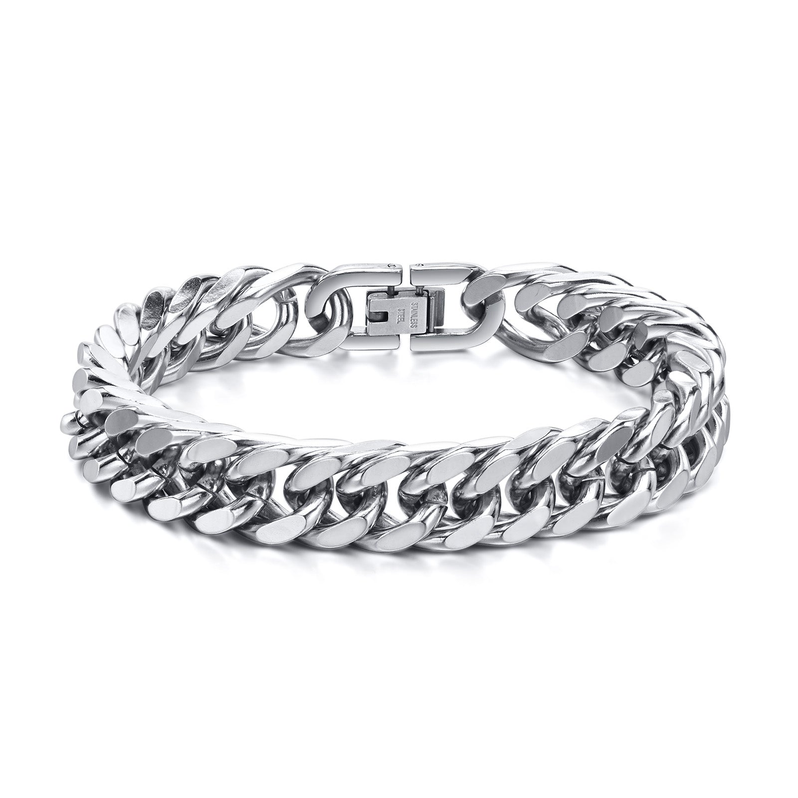 Compact Curb Chain Bracelet, 10mm – Stainless Steel Jewelry – Chain Supplyy