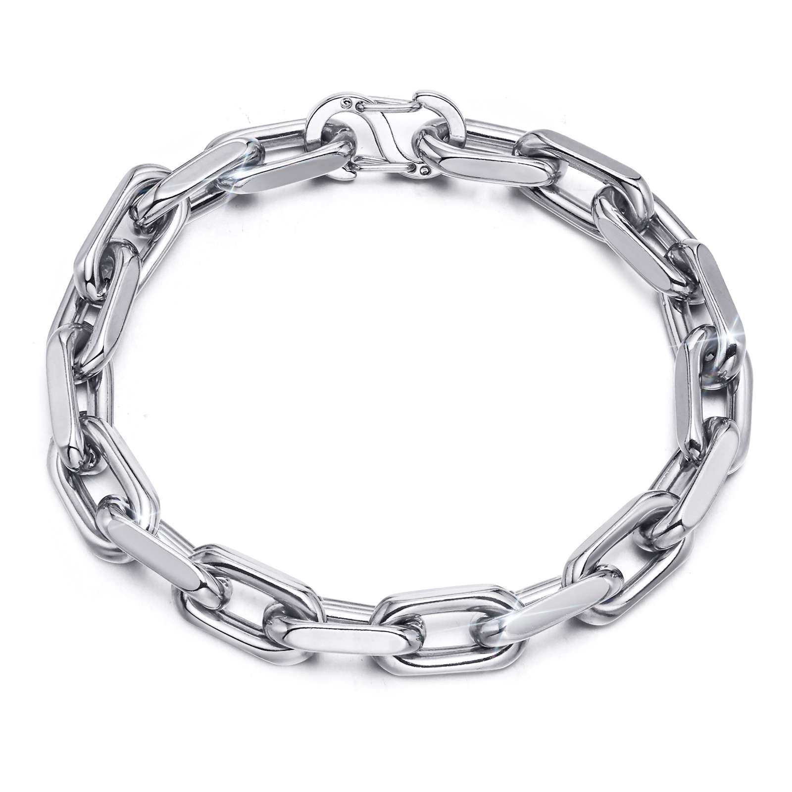 Oval Chain Link Bracelet, 7mm – Stainless Steel Jewelry – Chain Supplyy