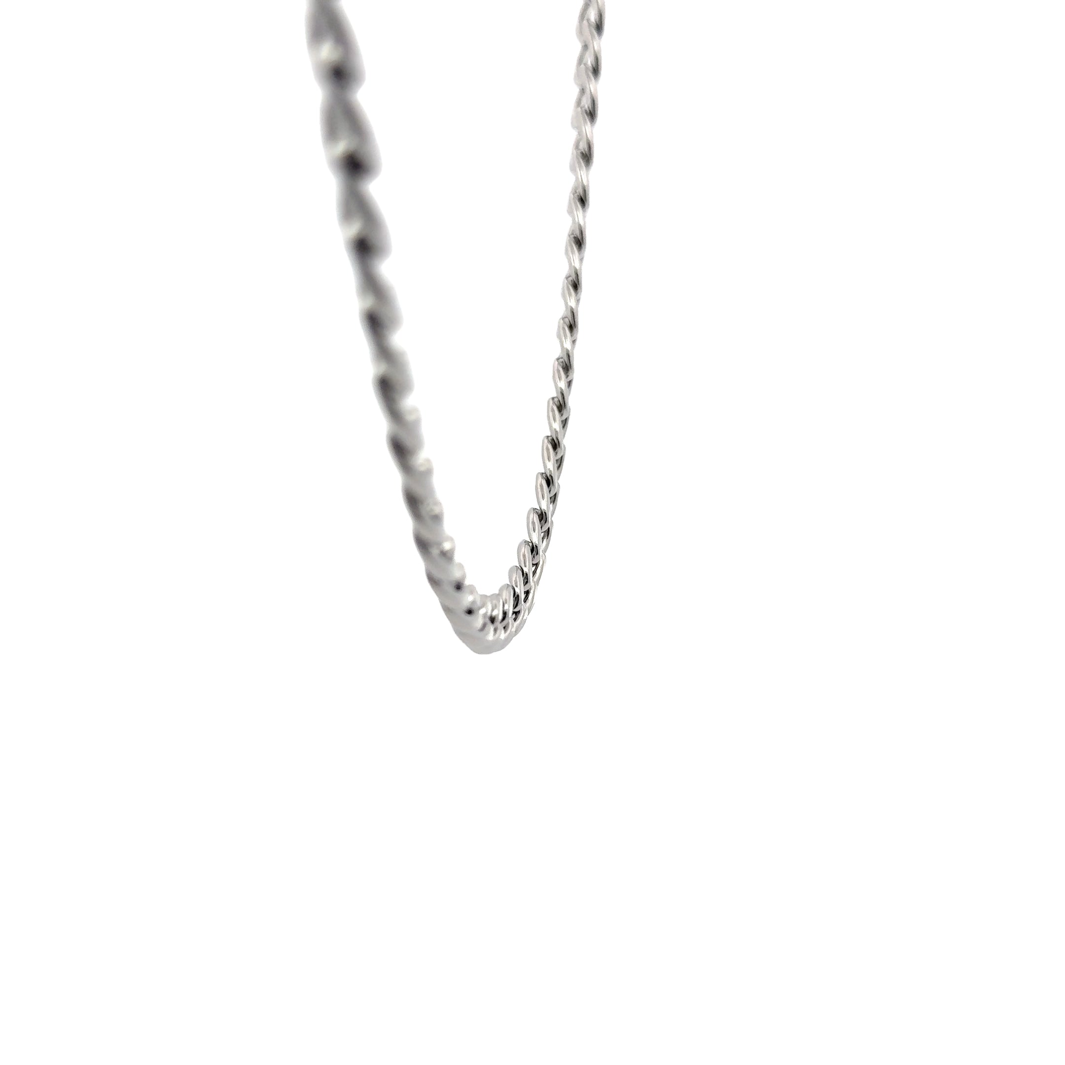 Curb Chain Necklace, Silver, 6mm