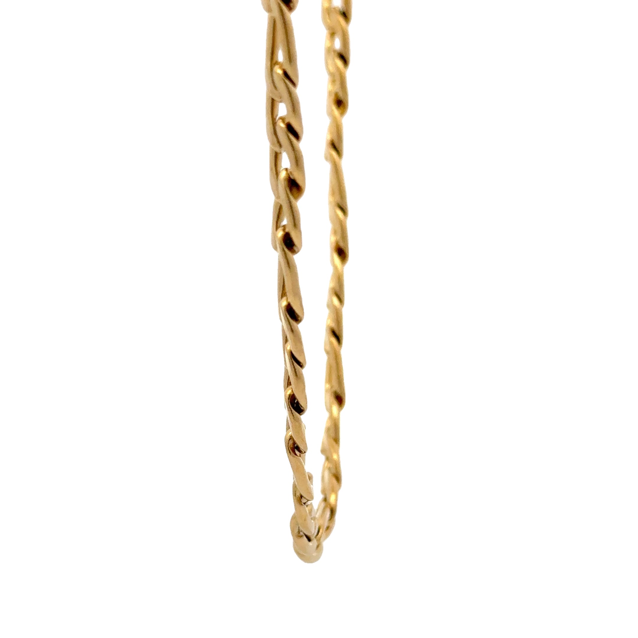 Gold Figaro Link Chain Necklace, 7mm