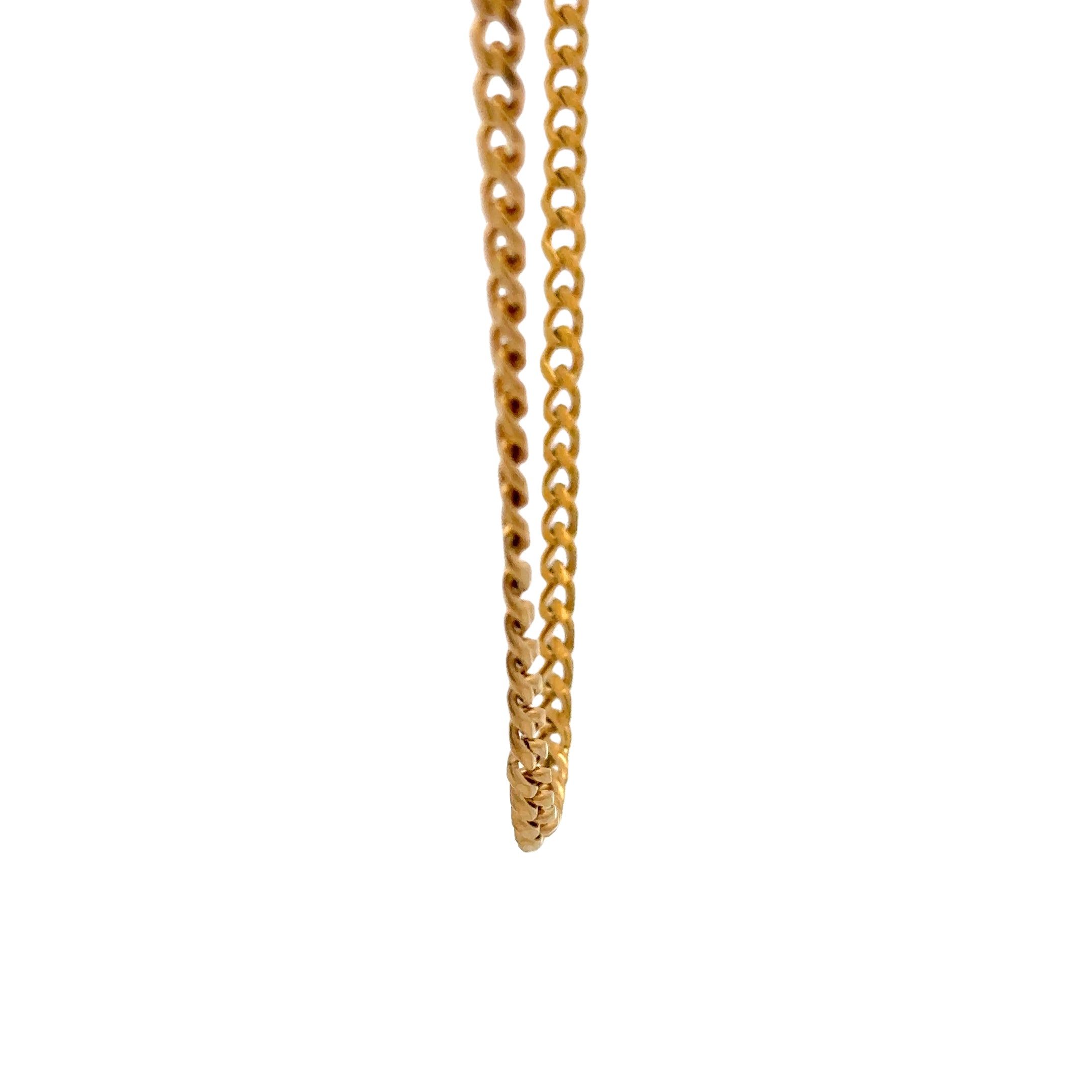 18K Curb Link Chain Necklace, Gold, 3.6mm