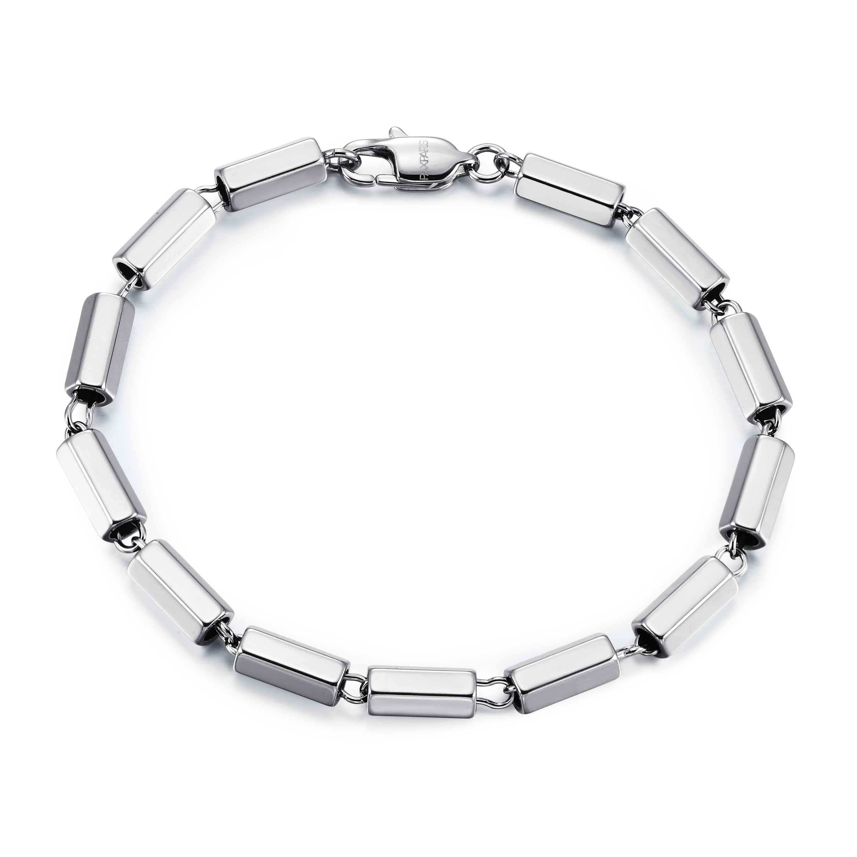 Hexagon Tube Chain Link Bracelet