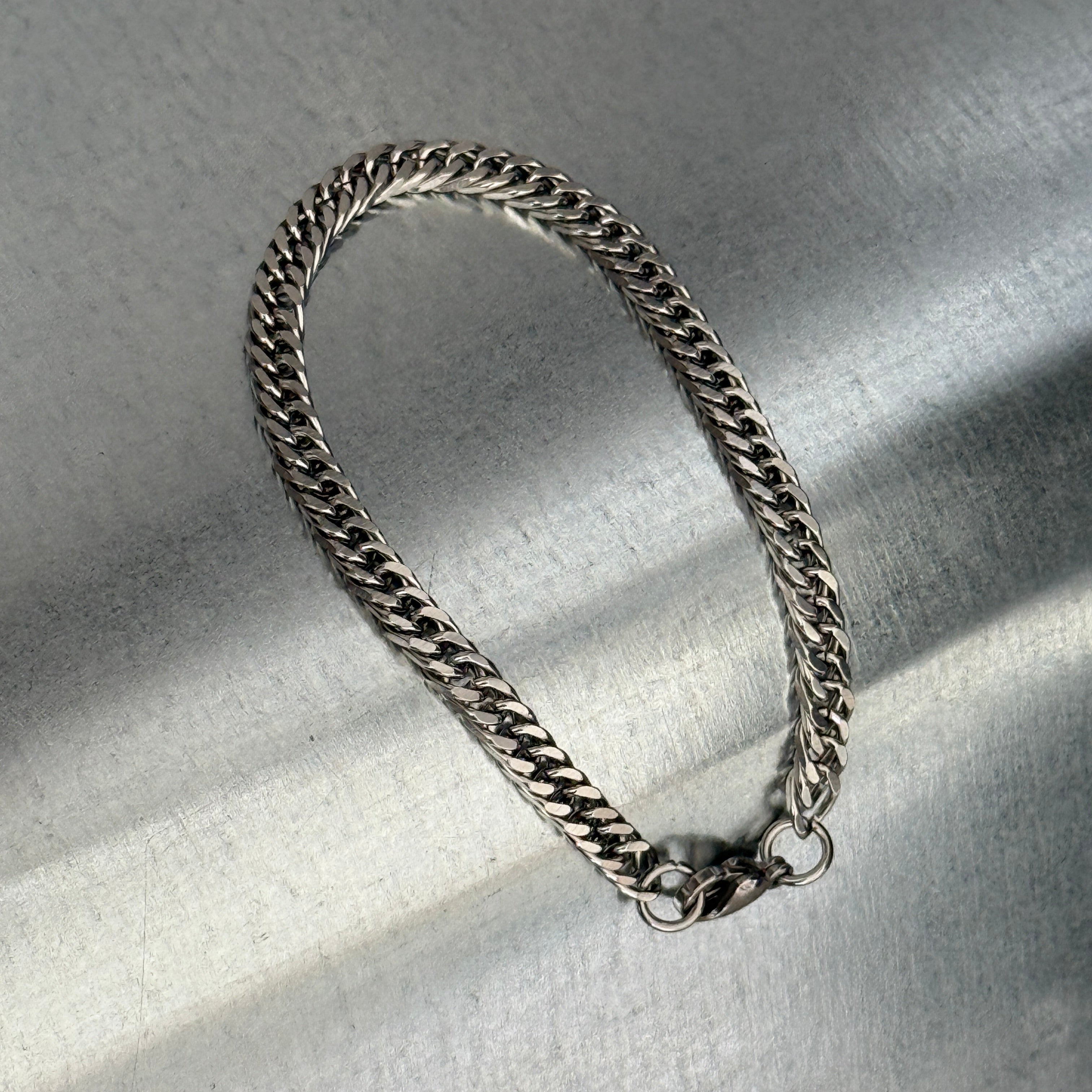 Curb Chain Link Bracelet, 3mm