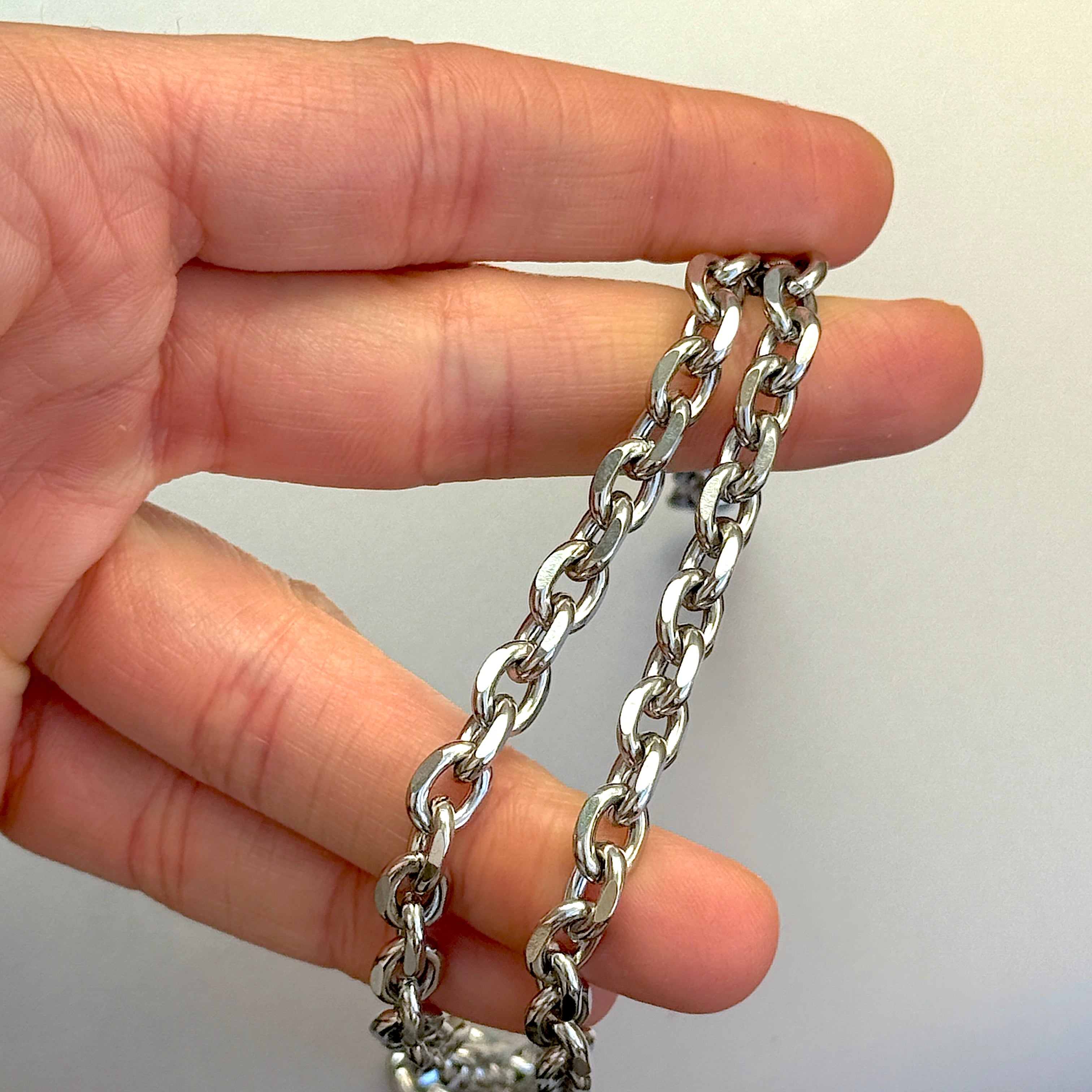 Bold Oval Link Chain Necklace, 10mm