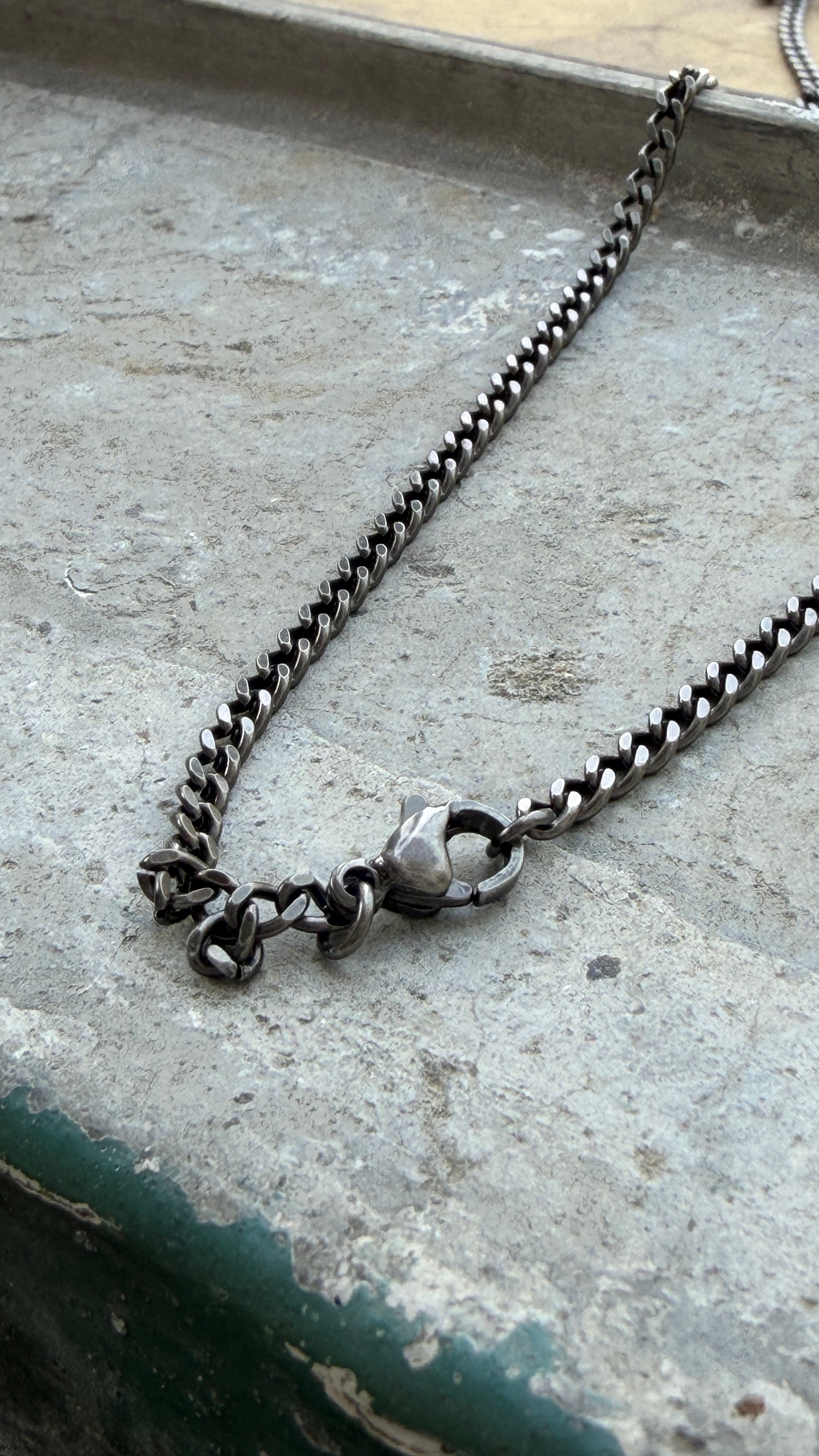 3mm Curb Chain Necklace, 60cm