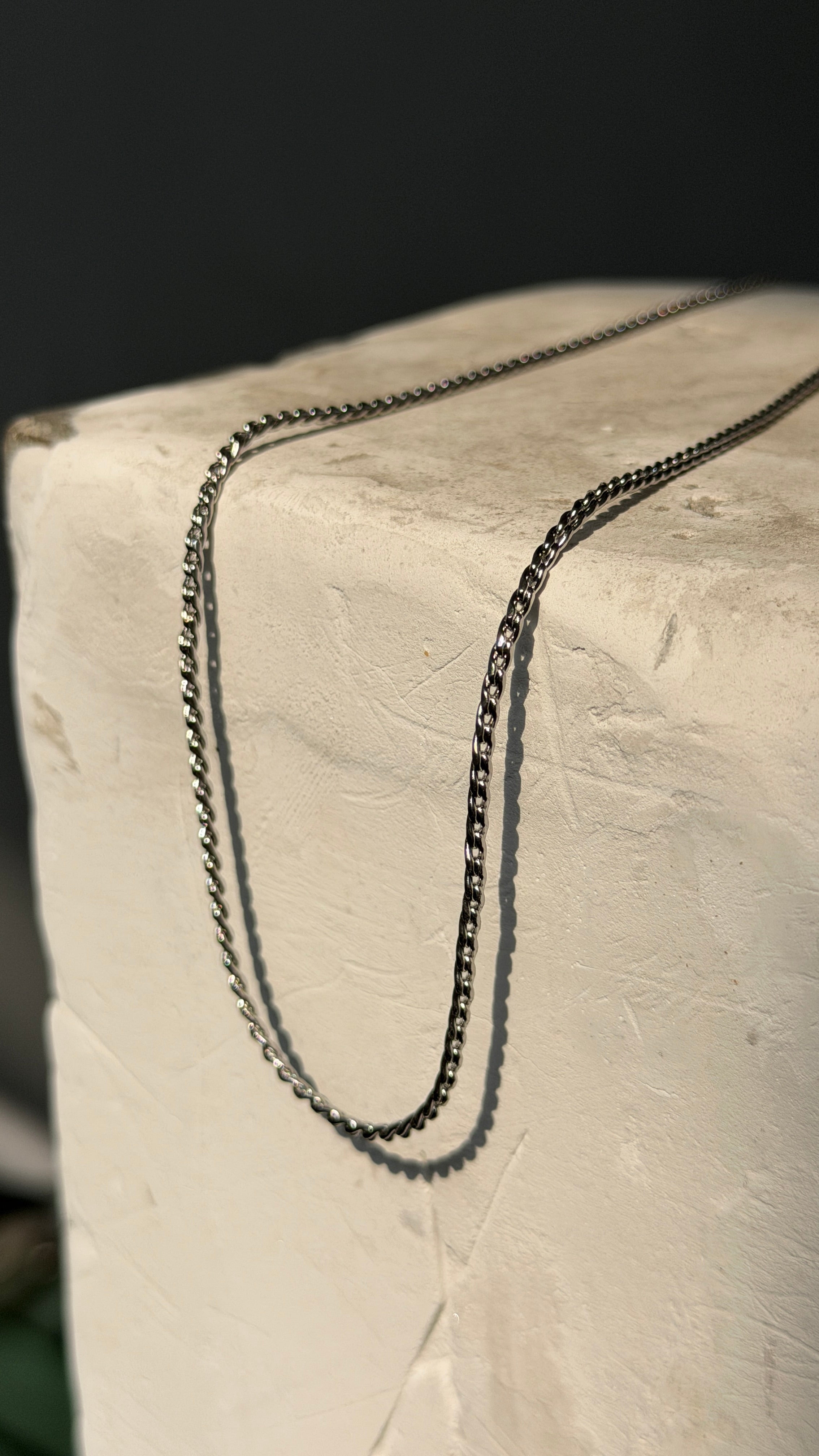 2mm Wheat Link Chain Necklace, 55cm