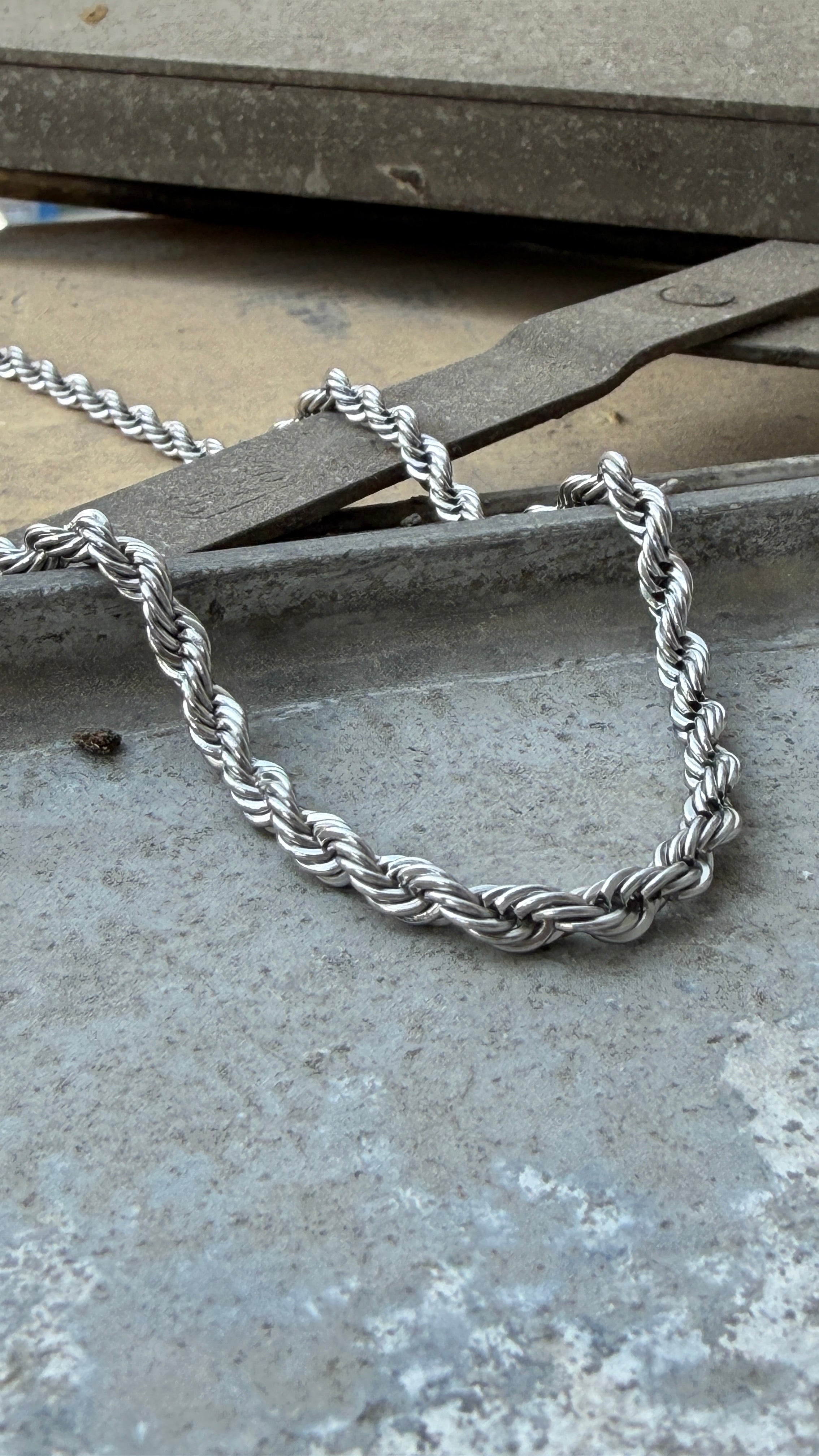 Twisted Rope Chain Necklace